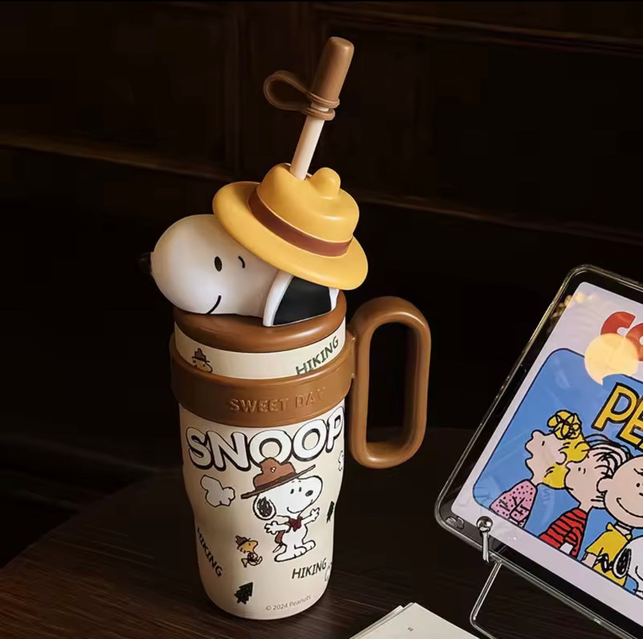 Vaso Térmico Snoopy con Filtro 800ml