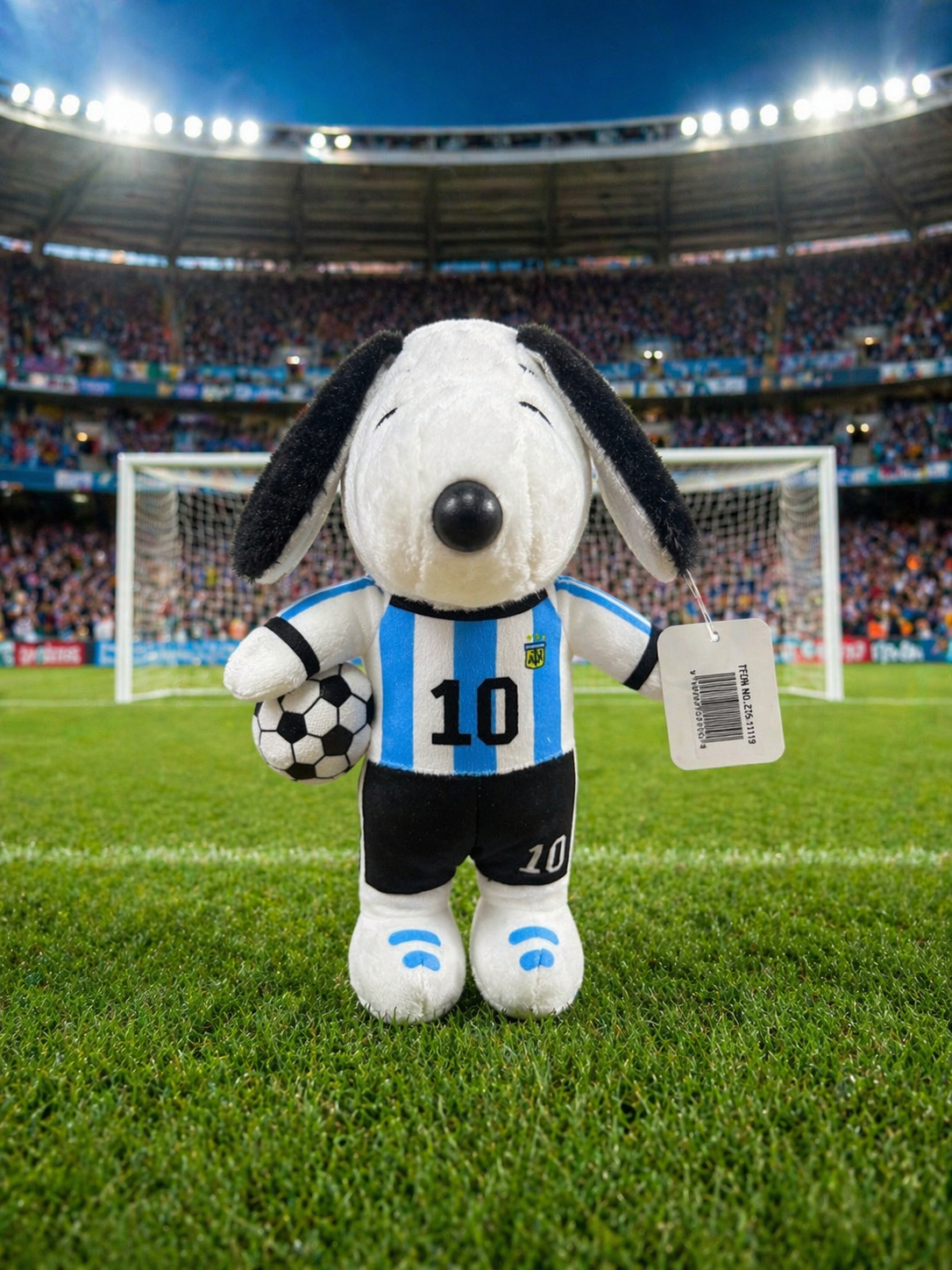 Peluche Snoopy Futbolero (23 cms)