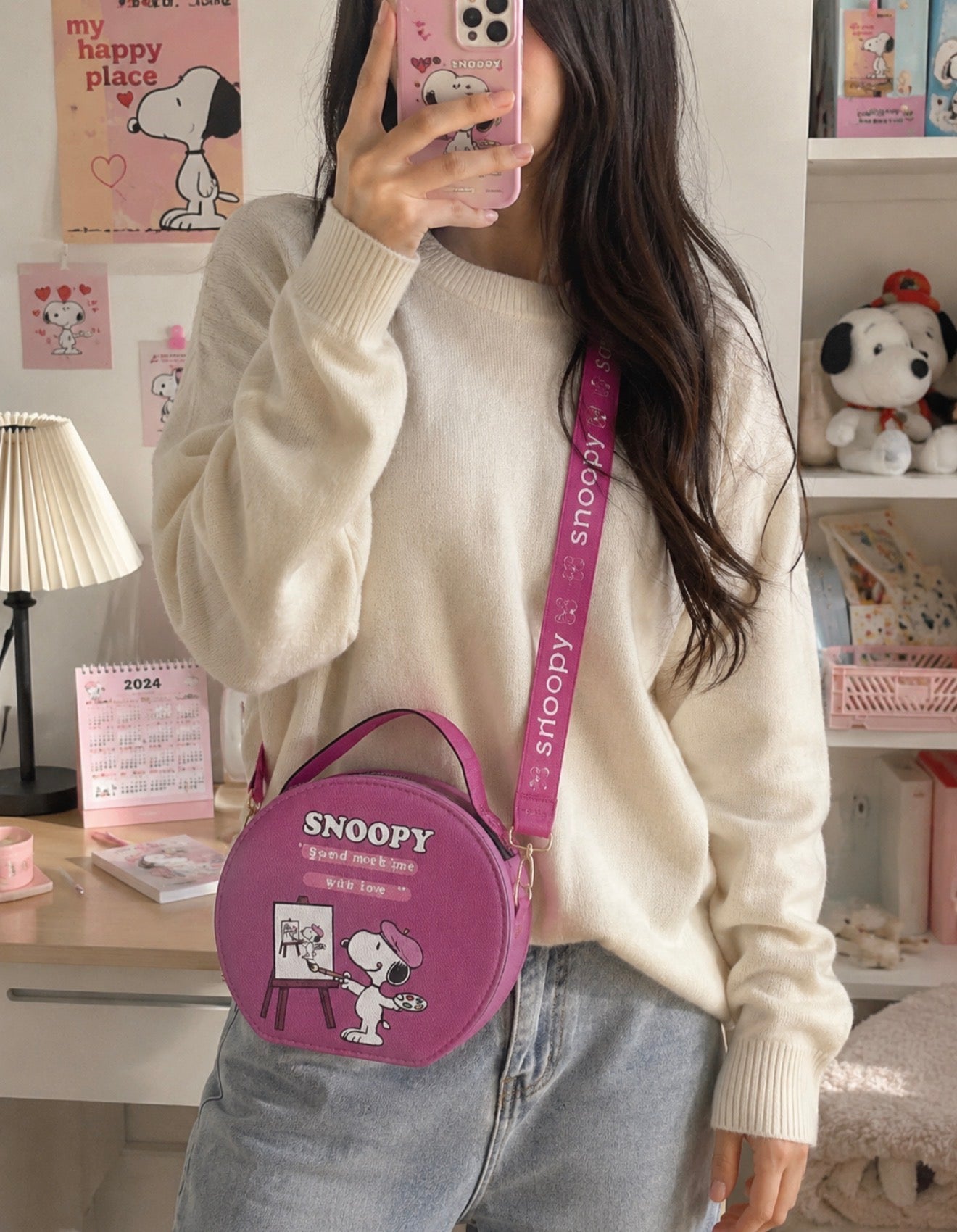 Carteras Redondas Snoopy