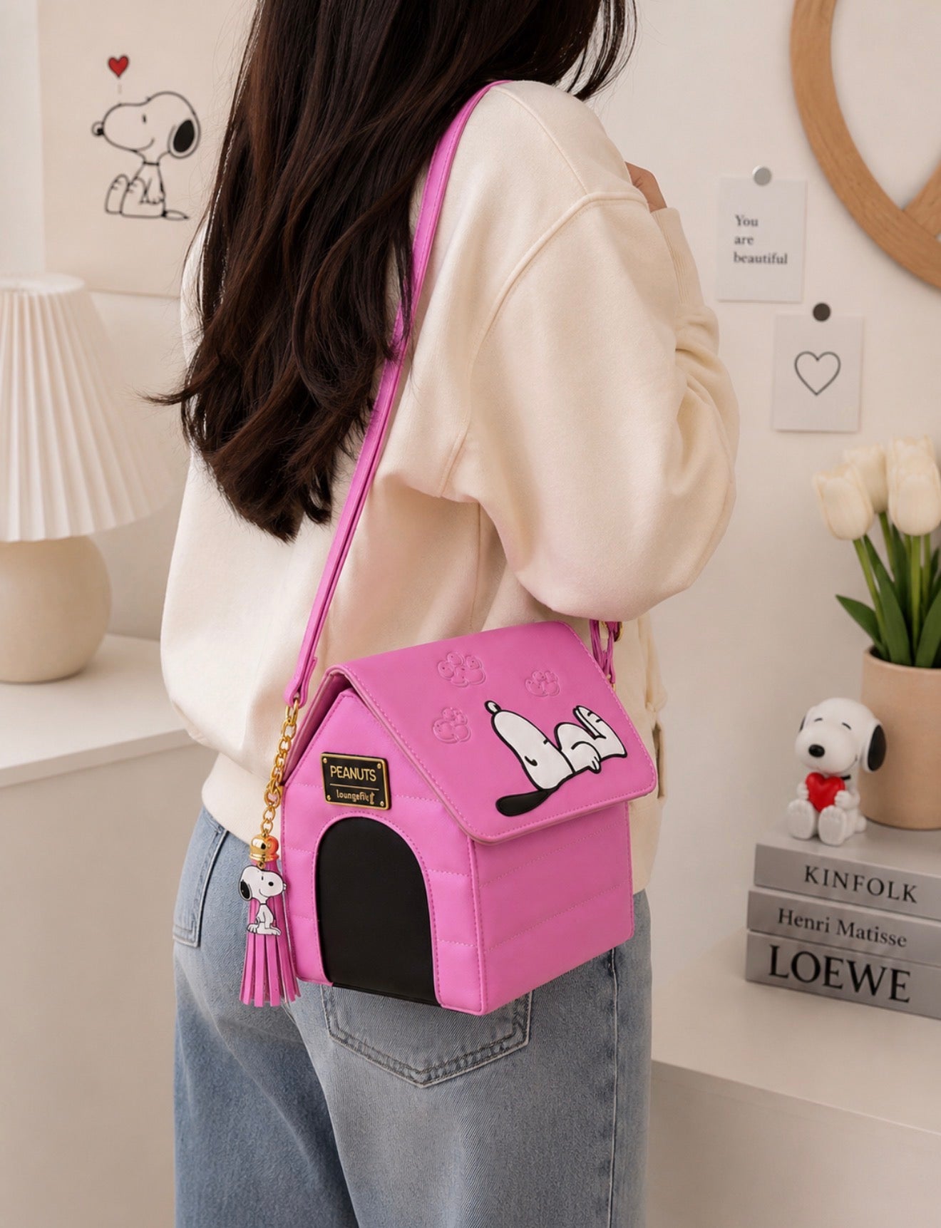 Cartera Snoopy Casa