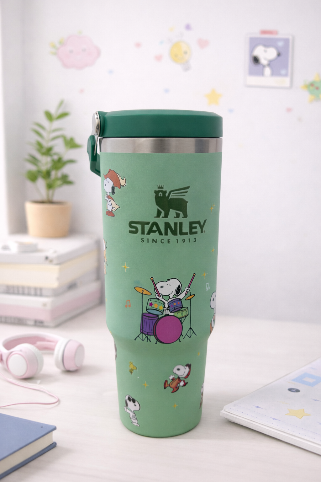 Vaso Térmico Kawaii Snoopy (Tipo Stanley)
