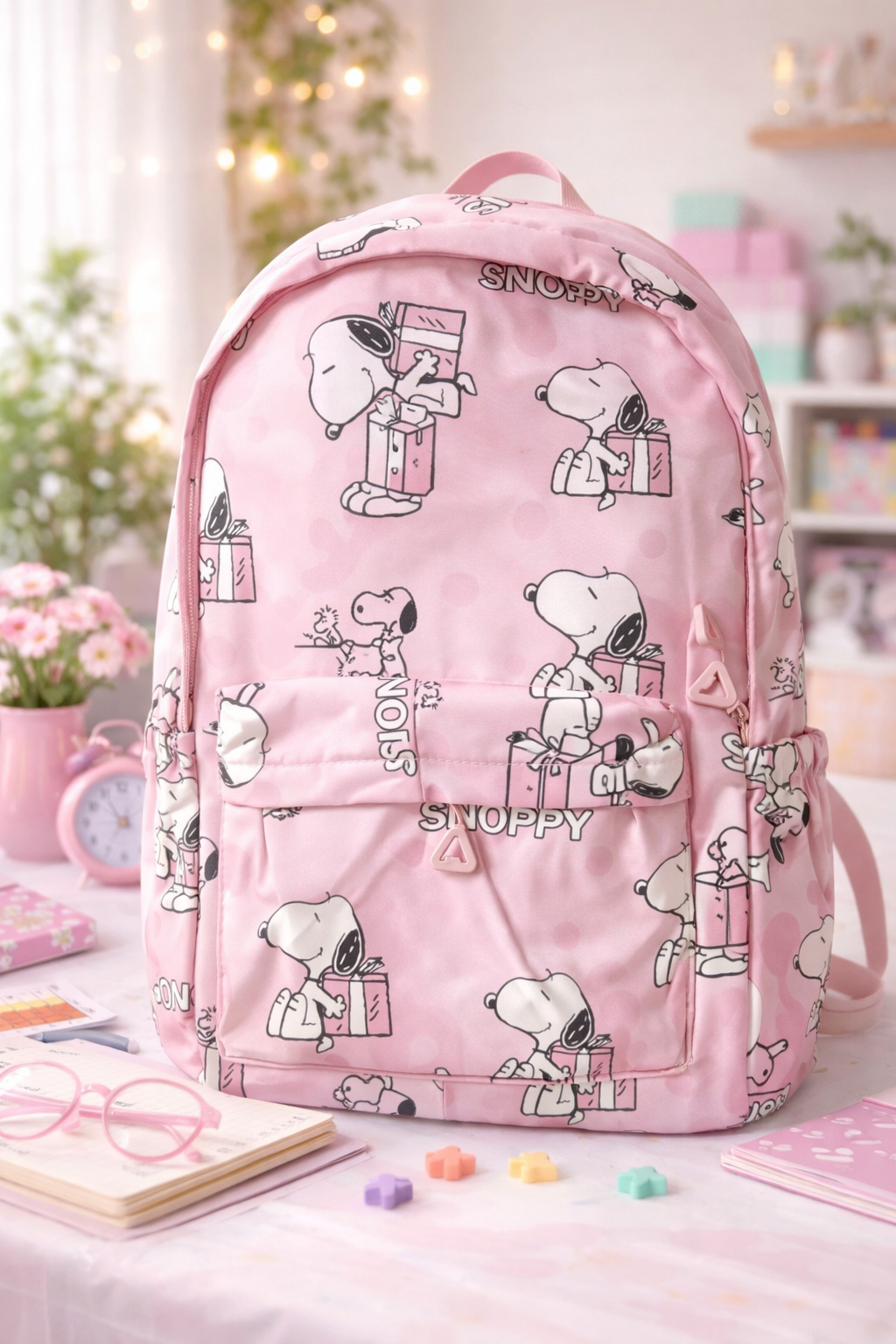 🎒💙 Mochilas Snoopy tamaño oficio