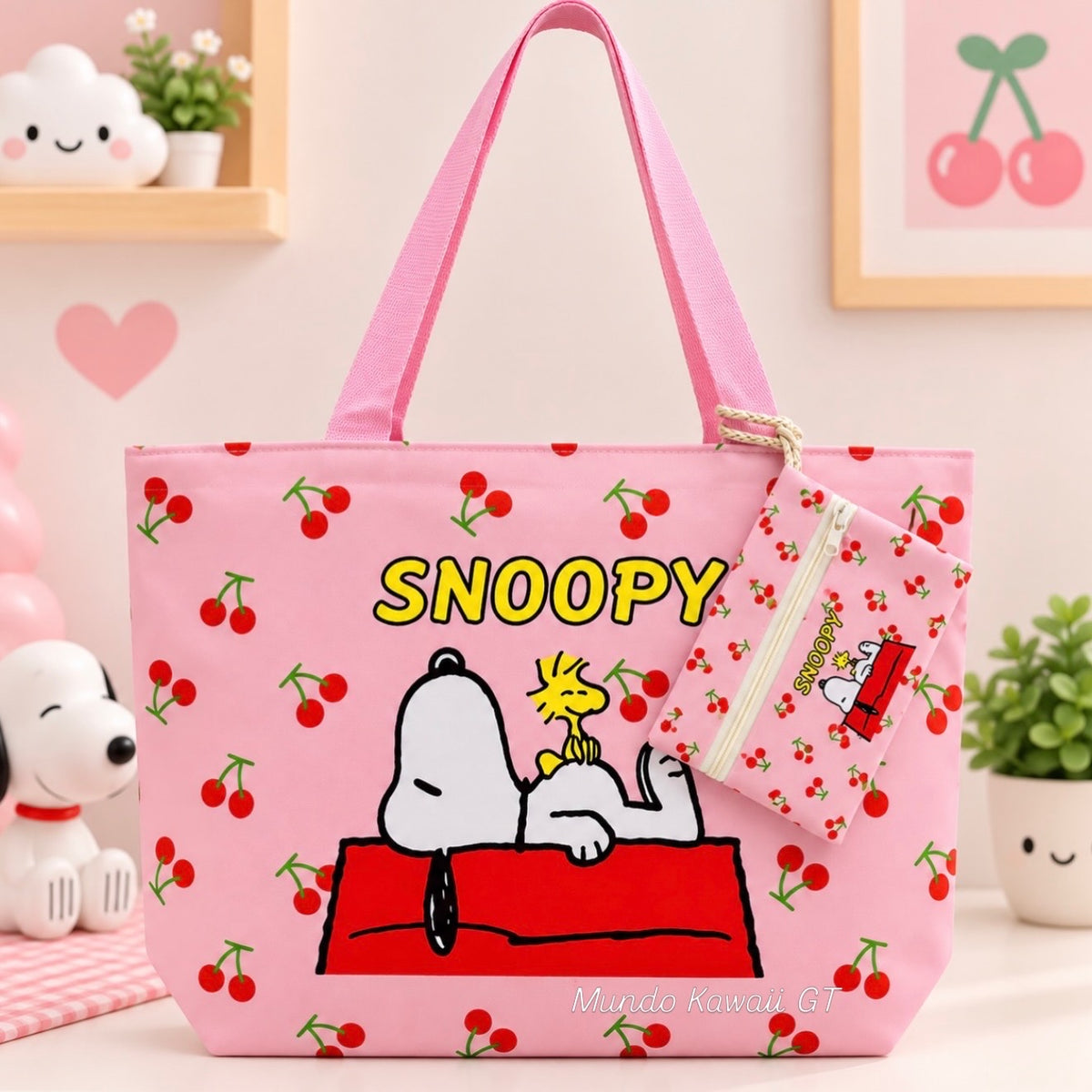 Tote Bag Grande Snoopy con Monedero