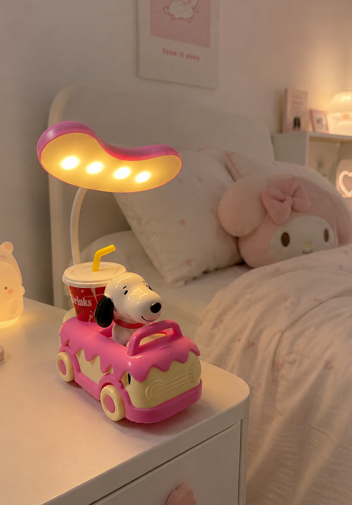 Lámpara Recargable Snoopy Pea Eats