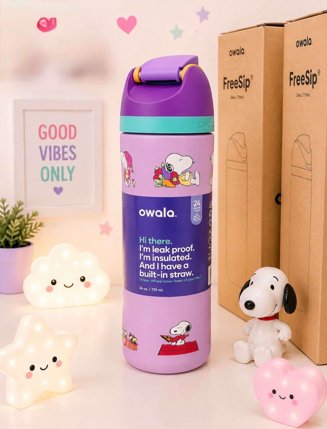 Termo Tipo Owala Snoopy 24 oz (710 ml)