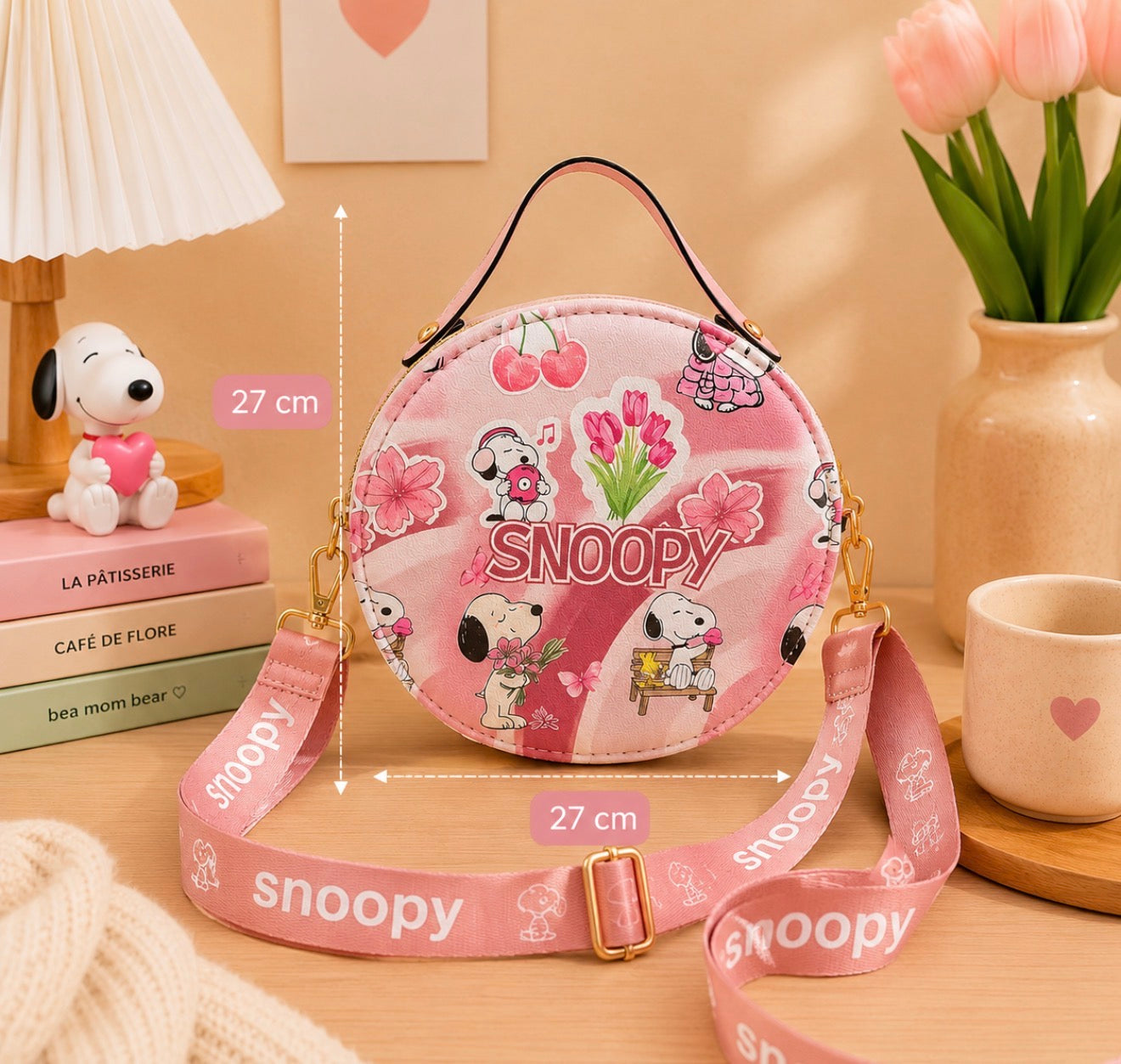 Carteras Redondas Snoopy