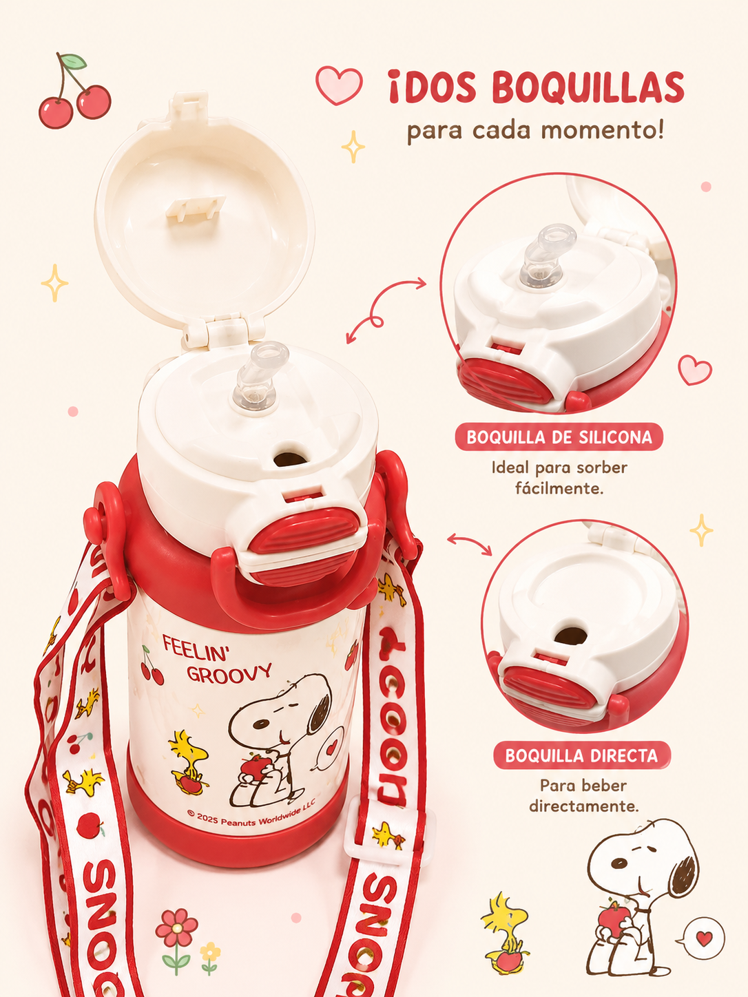 Botella Infantil Snoopy Peanuts