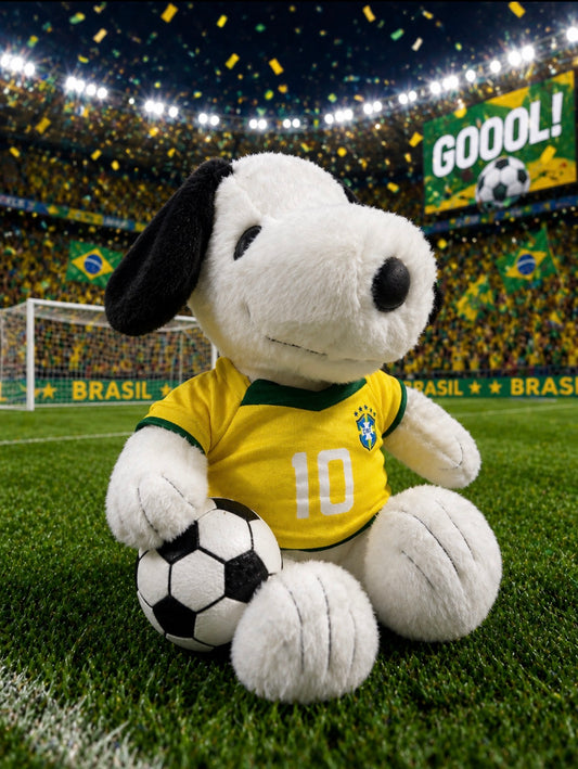 Snoopy Futbolista con Balón – 45 cms