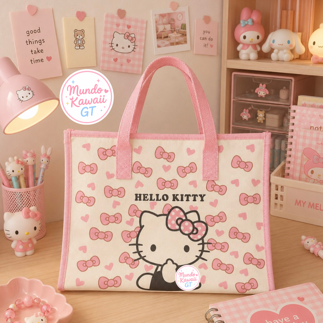Bolsa Tote Hello Kitty de Tela