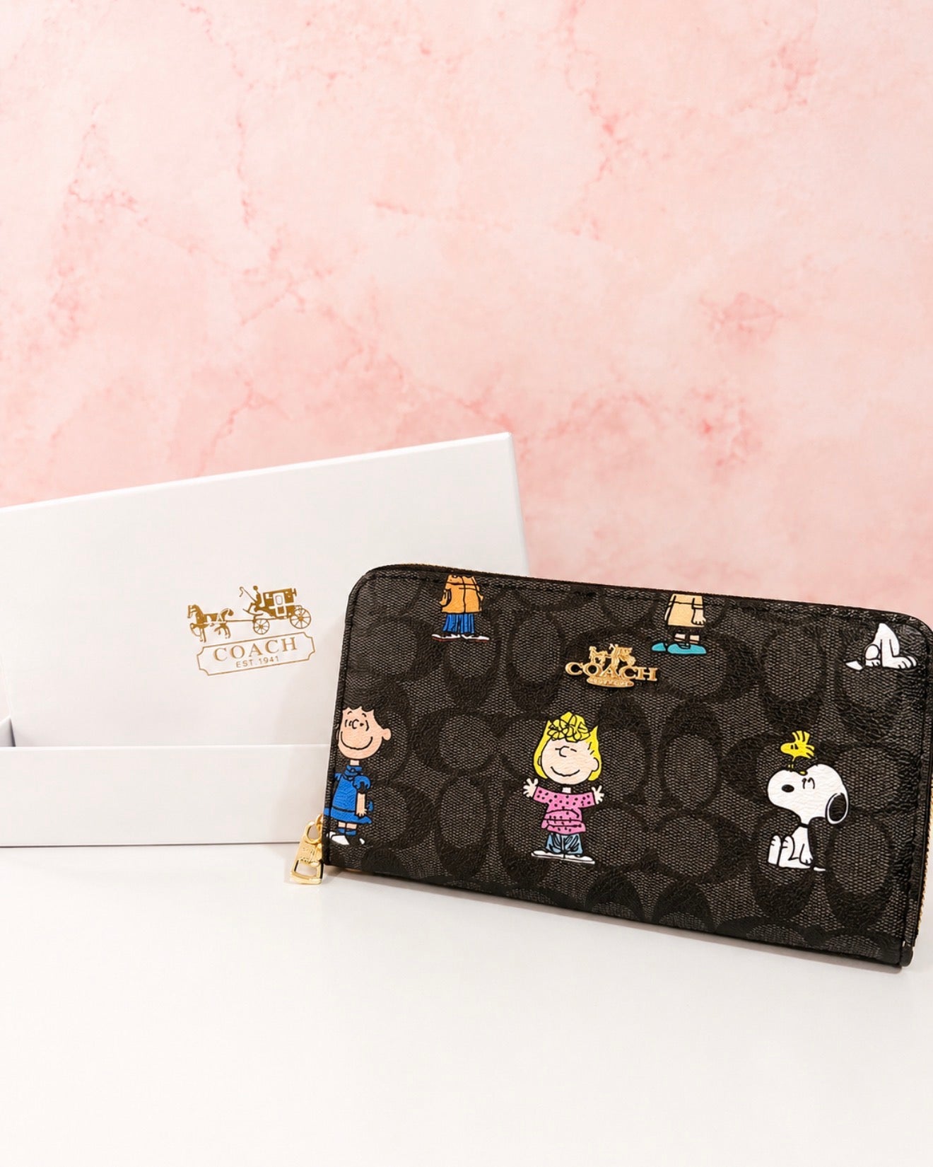 Billetera Peanuts Estilo Signature con Cierre