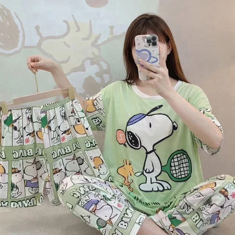Pijama Snoopy 3 Piezas – Comodidad para todo el año