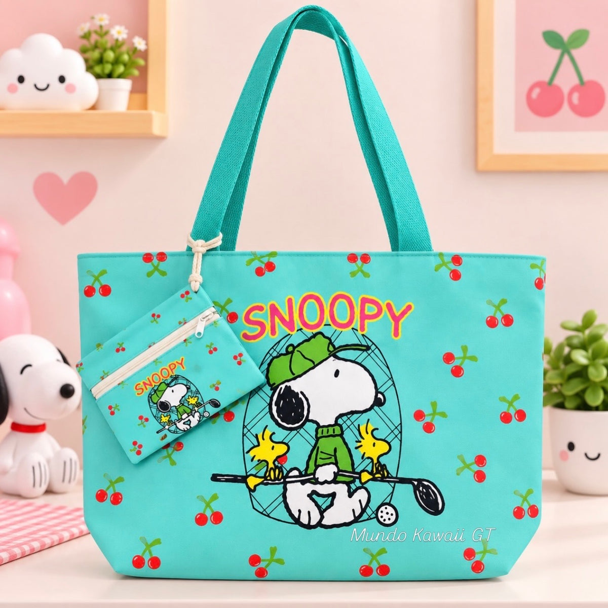 Tote Bag Grande Snoopy con Monedero