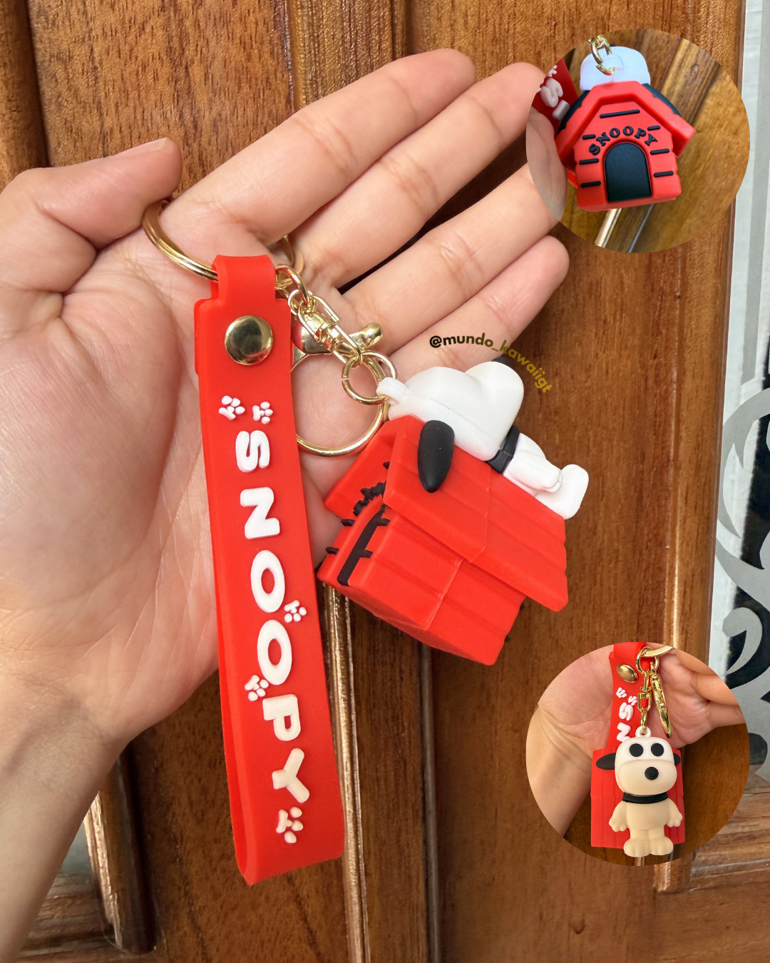Llaveros Snoopy goma