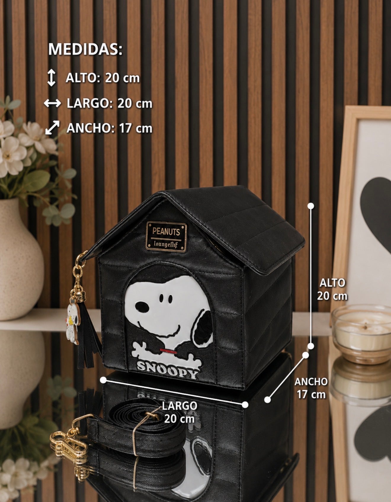 Cartera Snoopy Casa