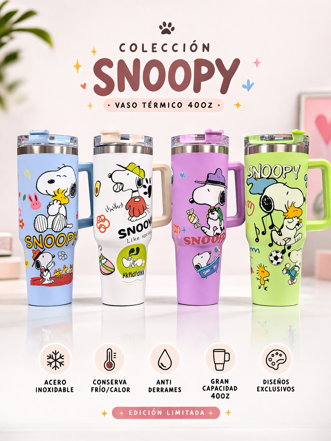 Vasos Térmicos Snoopy 40 oz