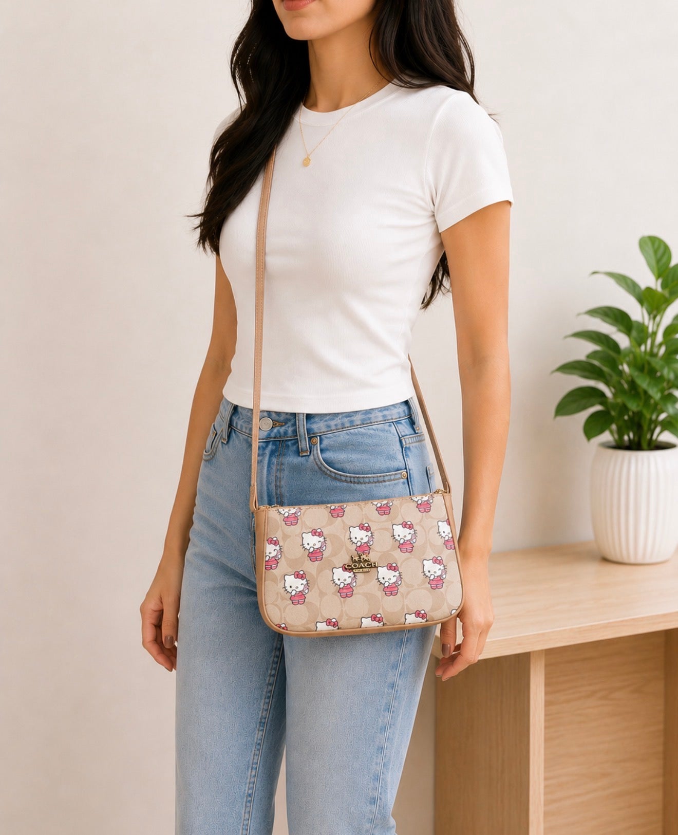Bolso Baguette Hello Kitty