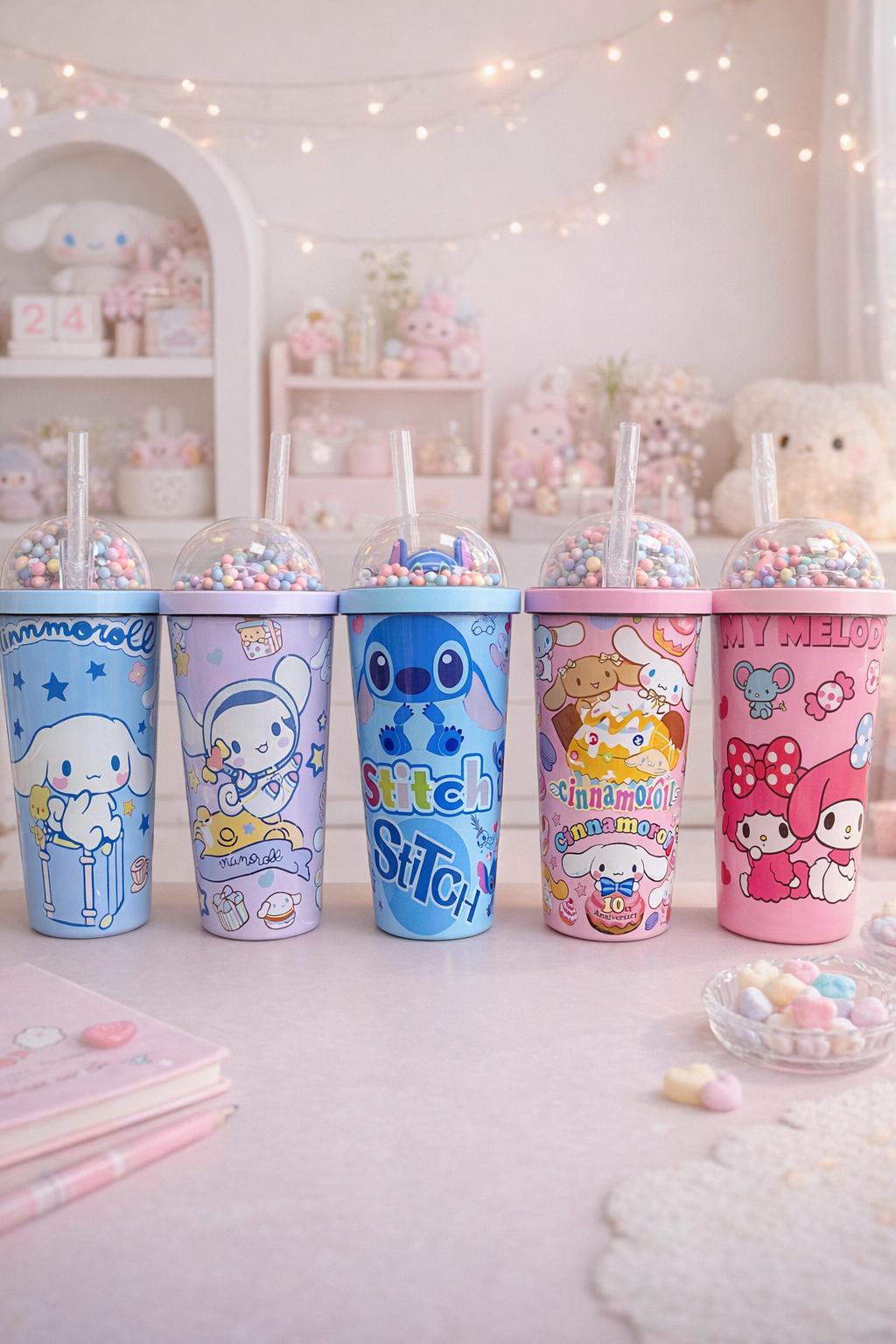 Vasos Térmicos Kawaii 1000 ml