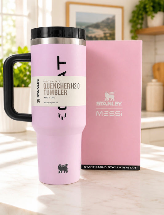 Termo Stanley x Messi 40 oz (1200 ml) con Asa y Pajilla