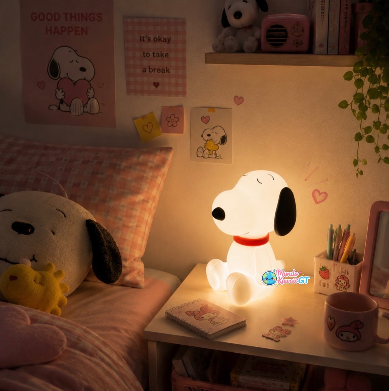 Lámpara de Noche Snoopy de Silicona