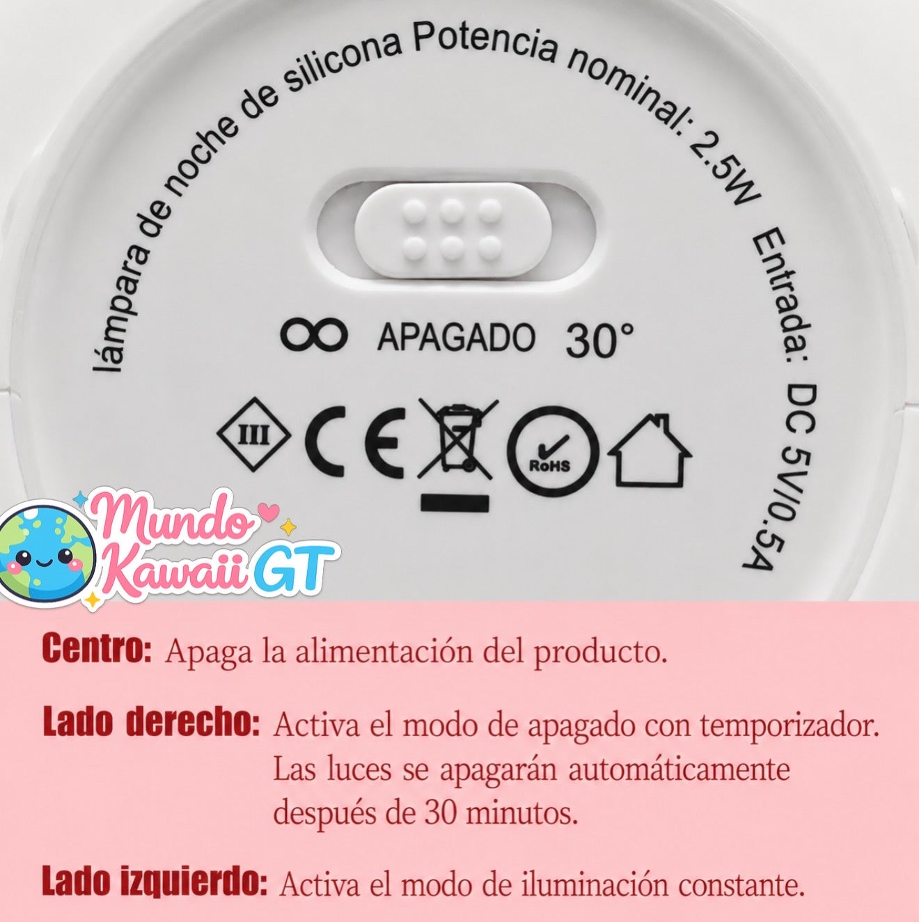 Lámpara de Noche Snoopy de Silicona