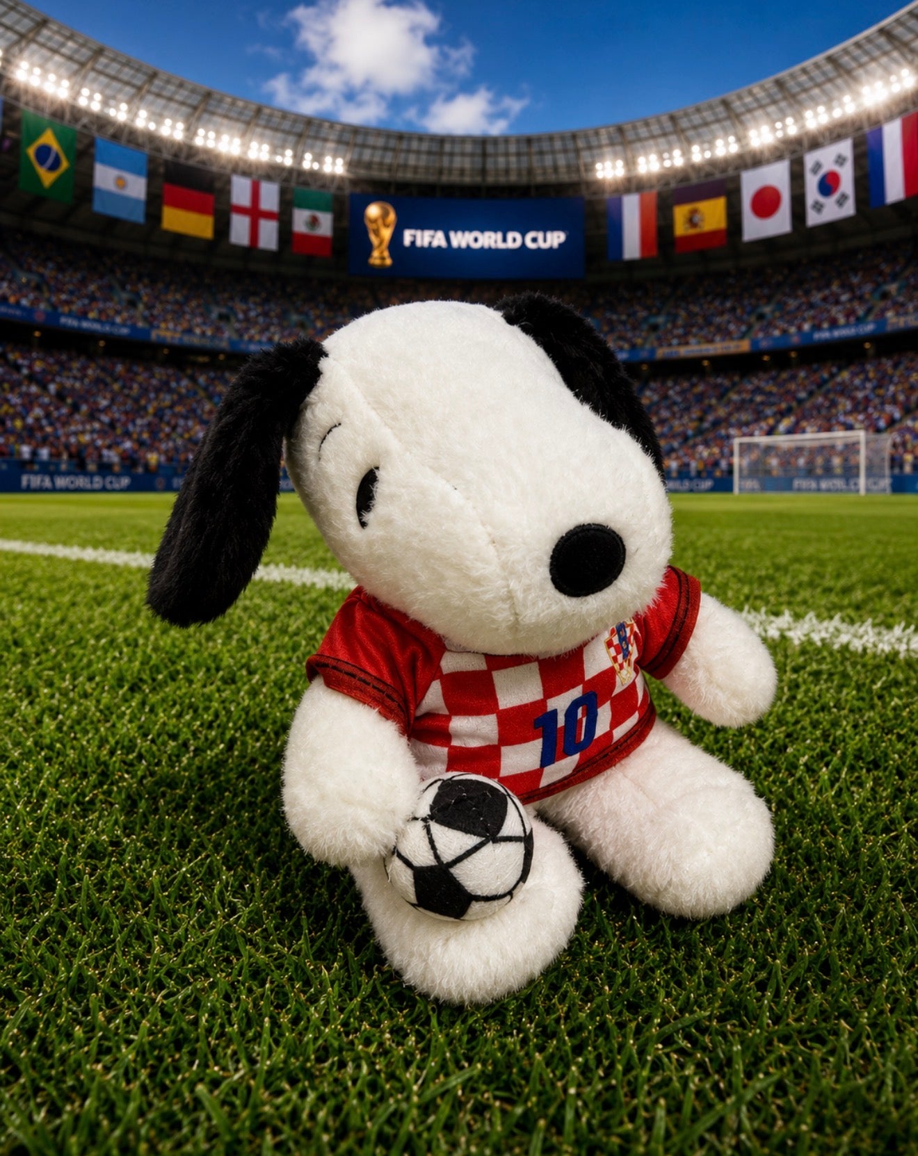 Snoopy Futbolero Mundialista 25CM