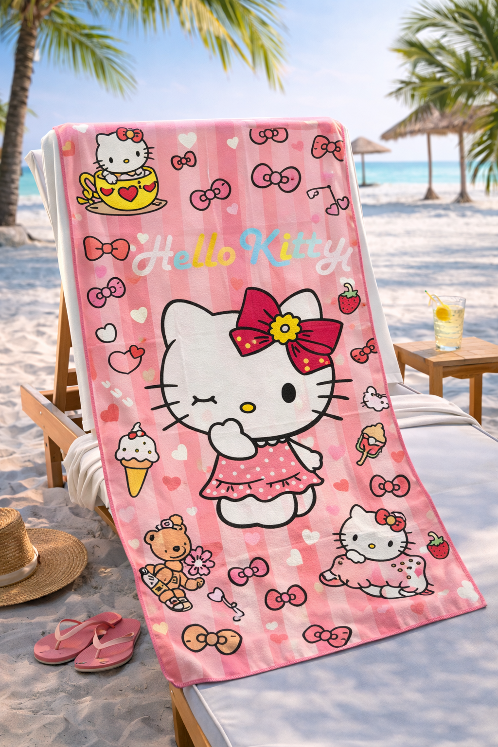 🧺 Toallas de microfibra Hello Kitty