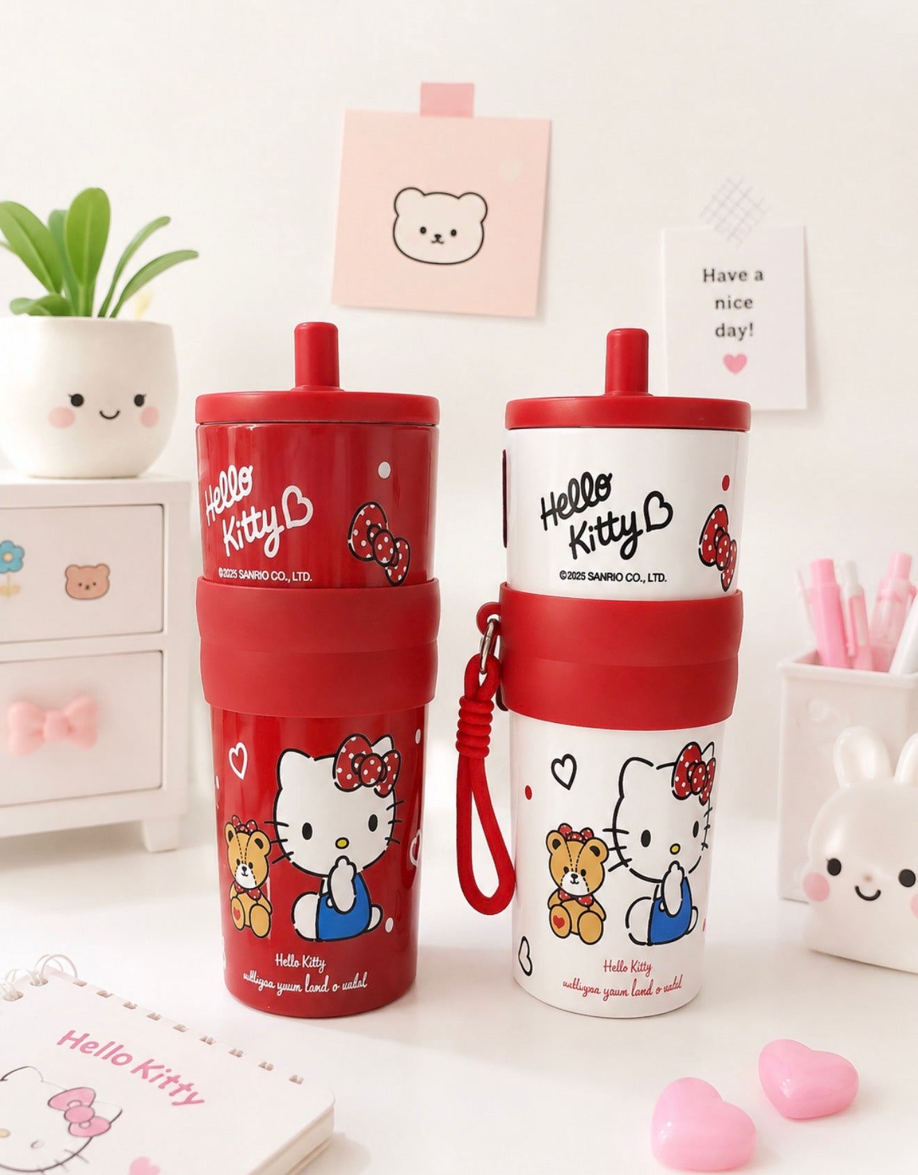 Vaso Hello Kitty con Pajilla – 710 ml