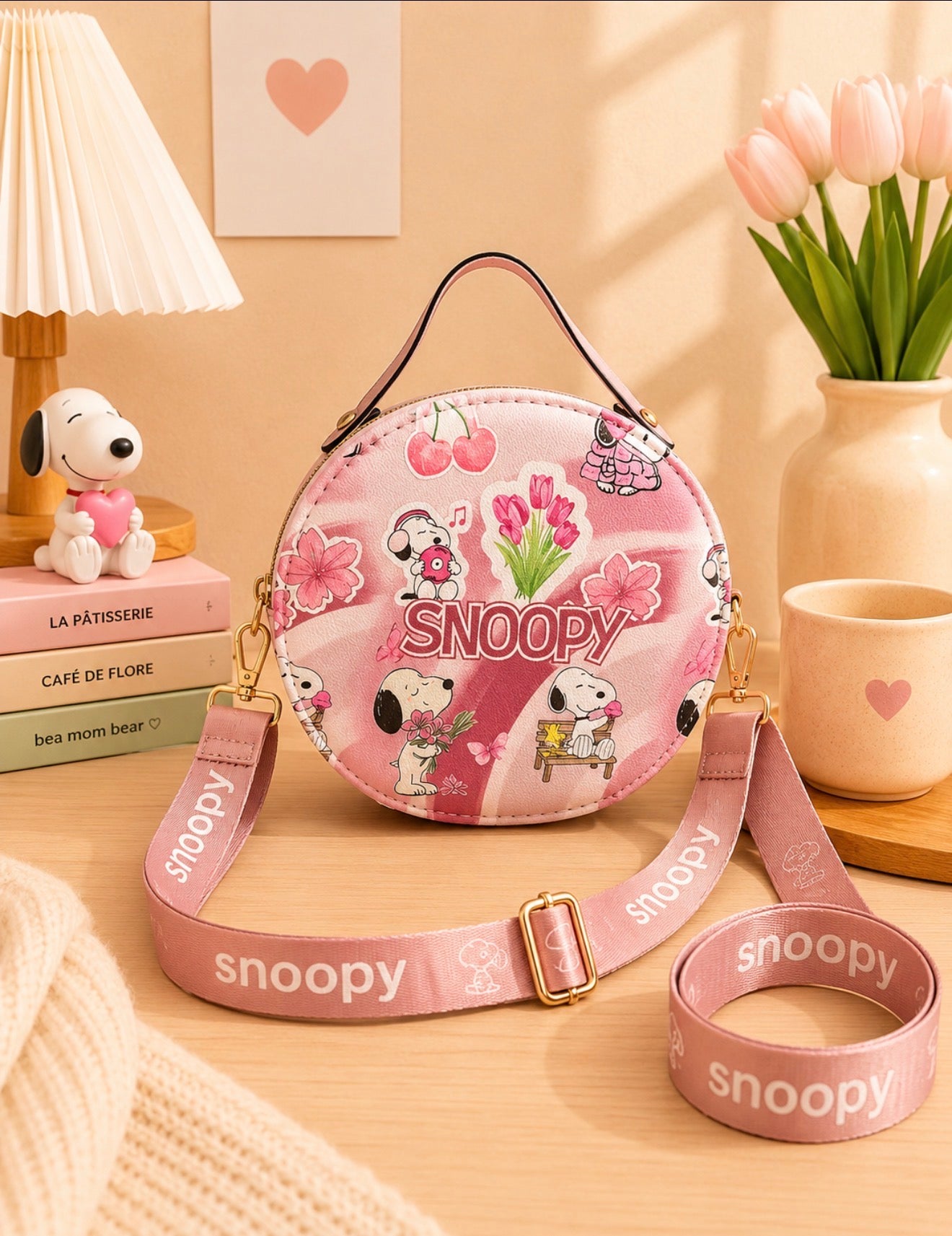 Carteras Redondas Snoopy