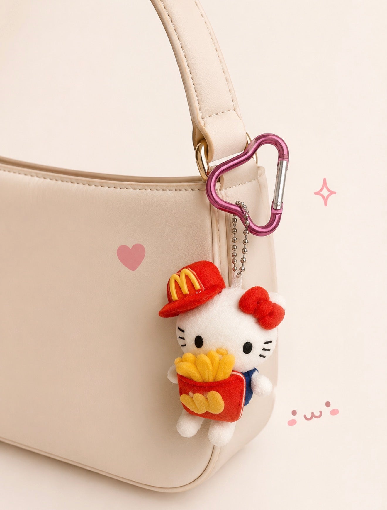 Llavero de Peluche Hello Kitty Papitas | 8 cm
