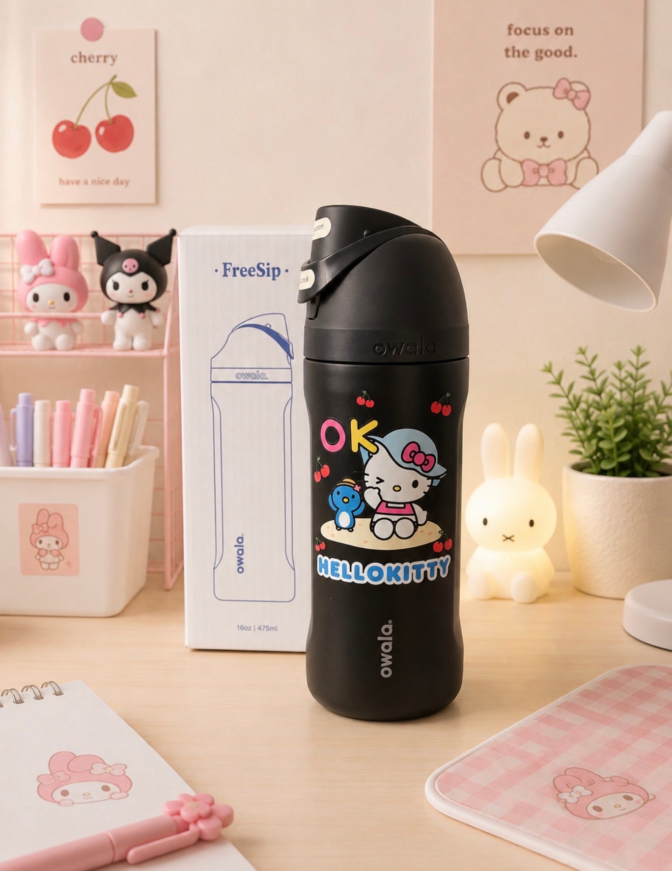 Termo Tipo Owala Hello Kitty 16 oz (473 ml)