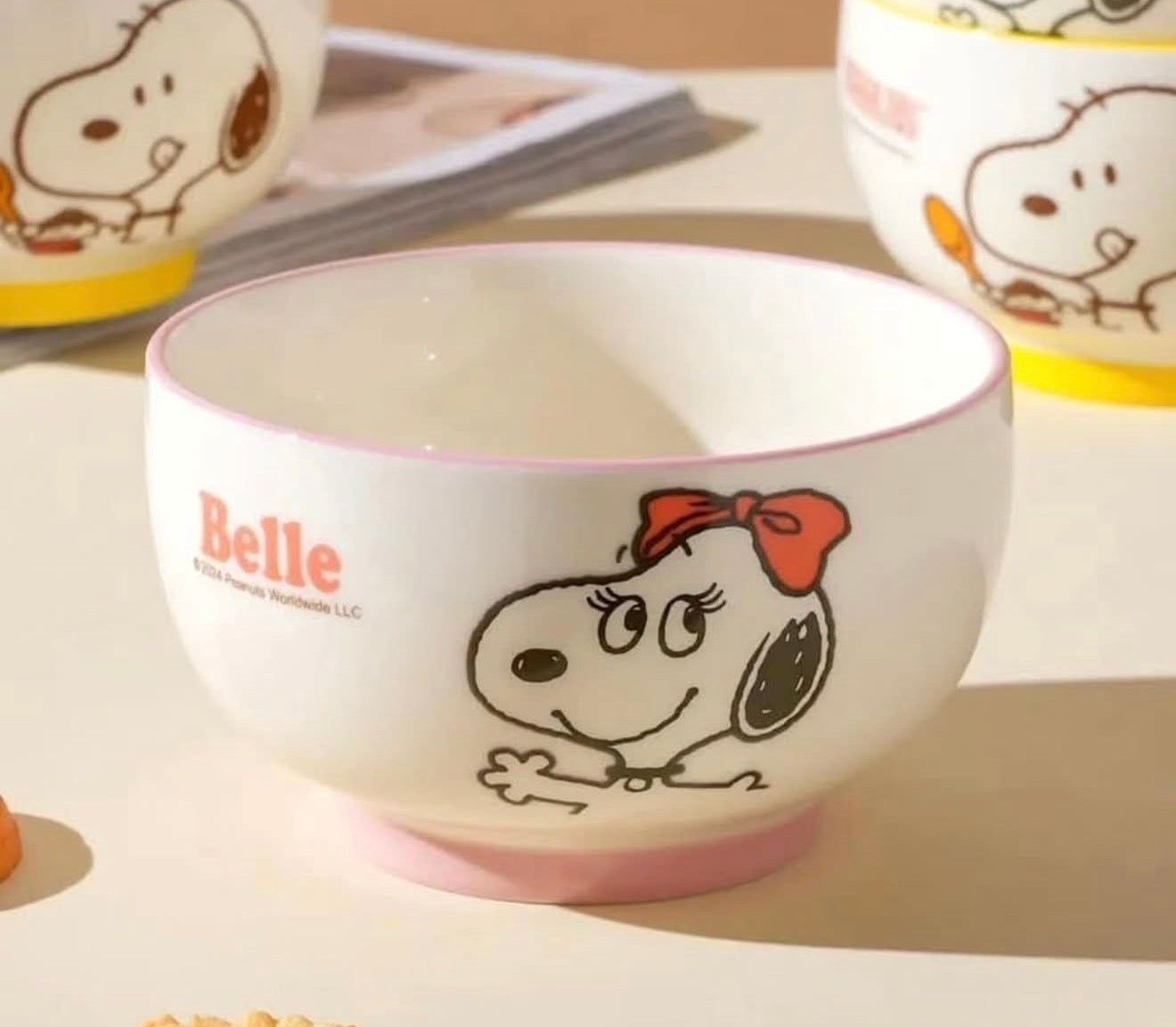 Set de 4 Tazones Snoopy con Caja de Regalo