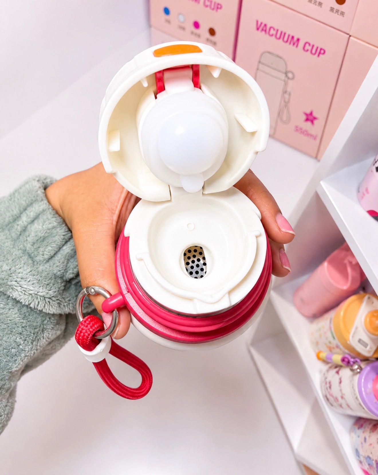 Termo de Acero Inoxidable Snoopy con Taza | 550 ml
