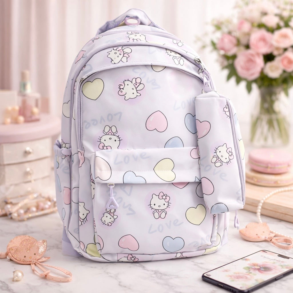 🎒💖 Mochilas Hello Kitty tamaño oficio