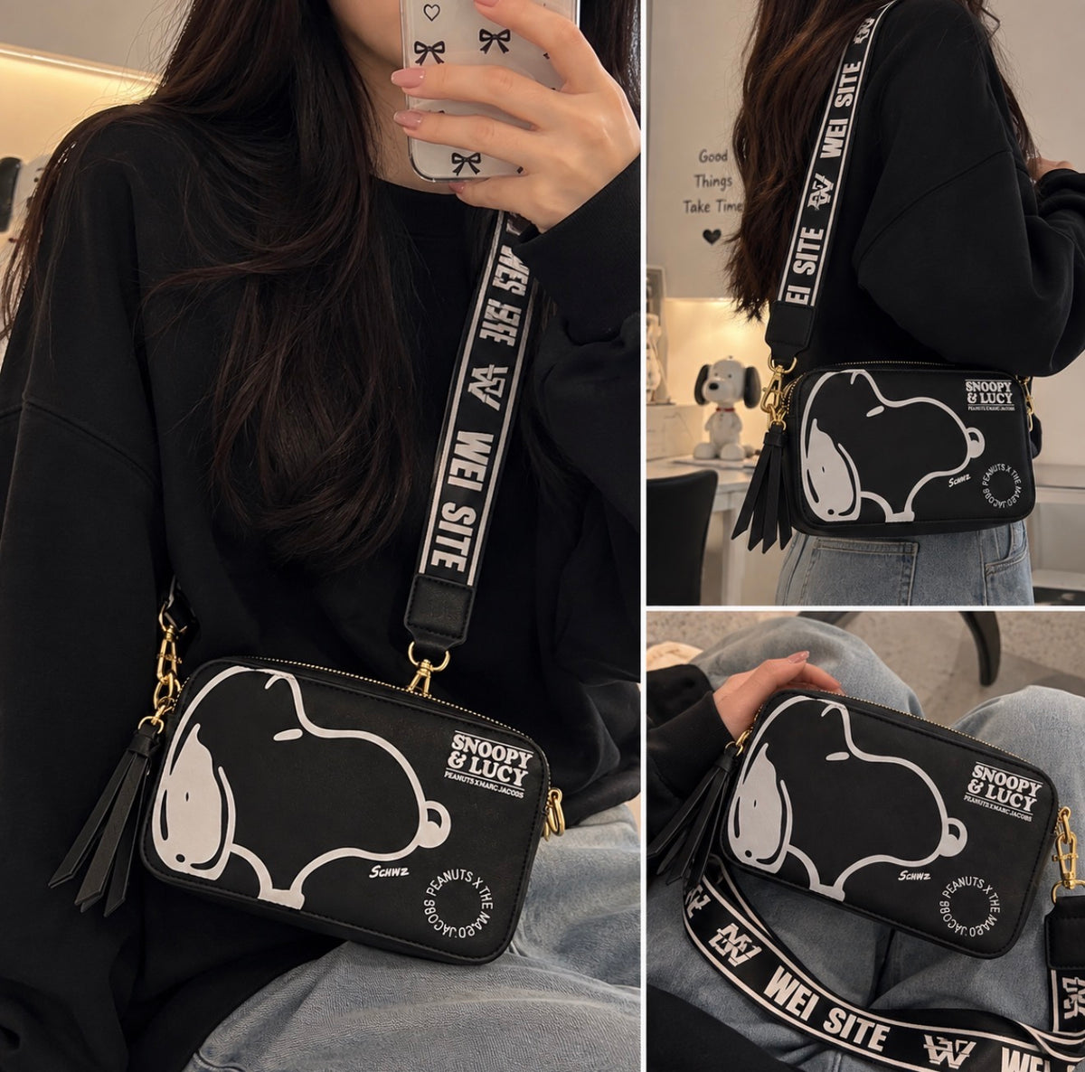 Camera Bag Snoopy & Lucy