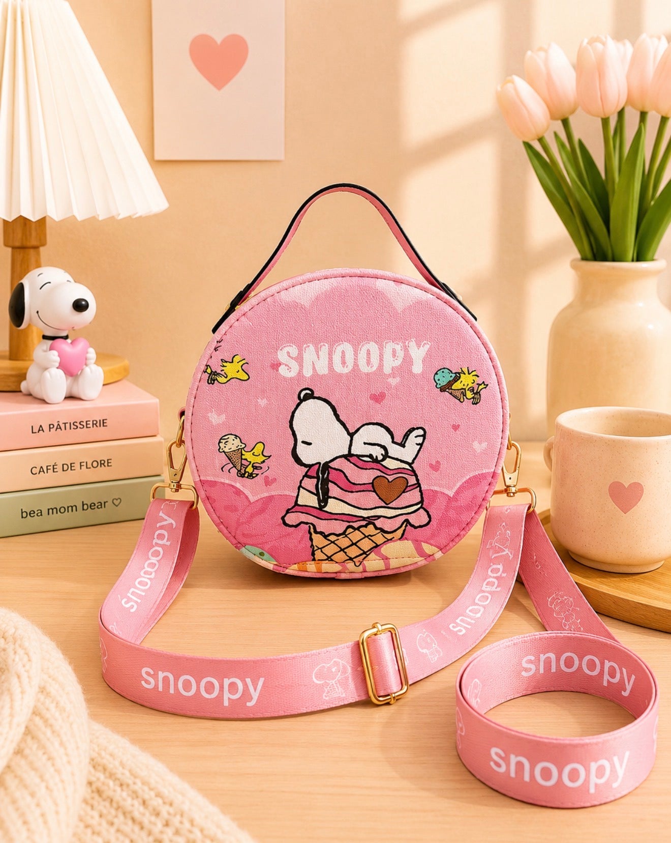 Carteras Redondas Snoopy