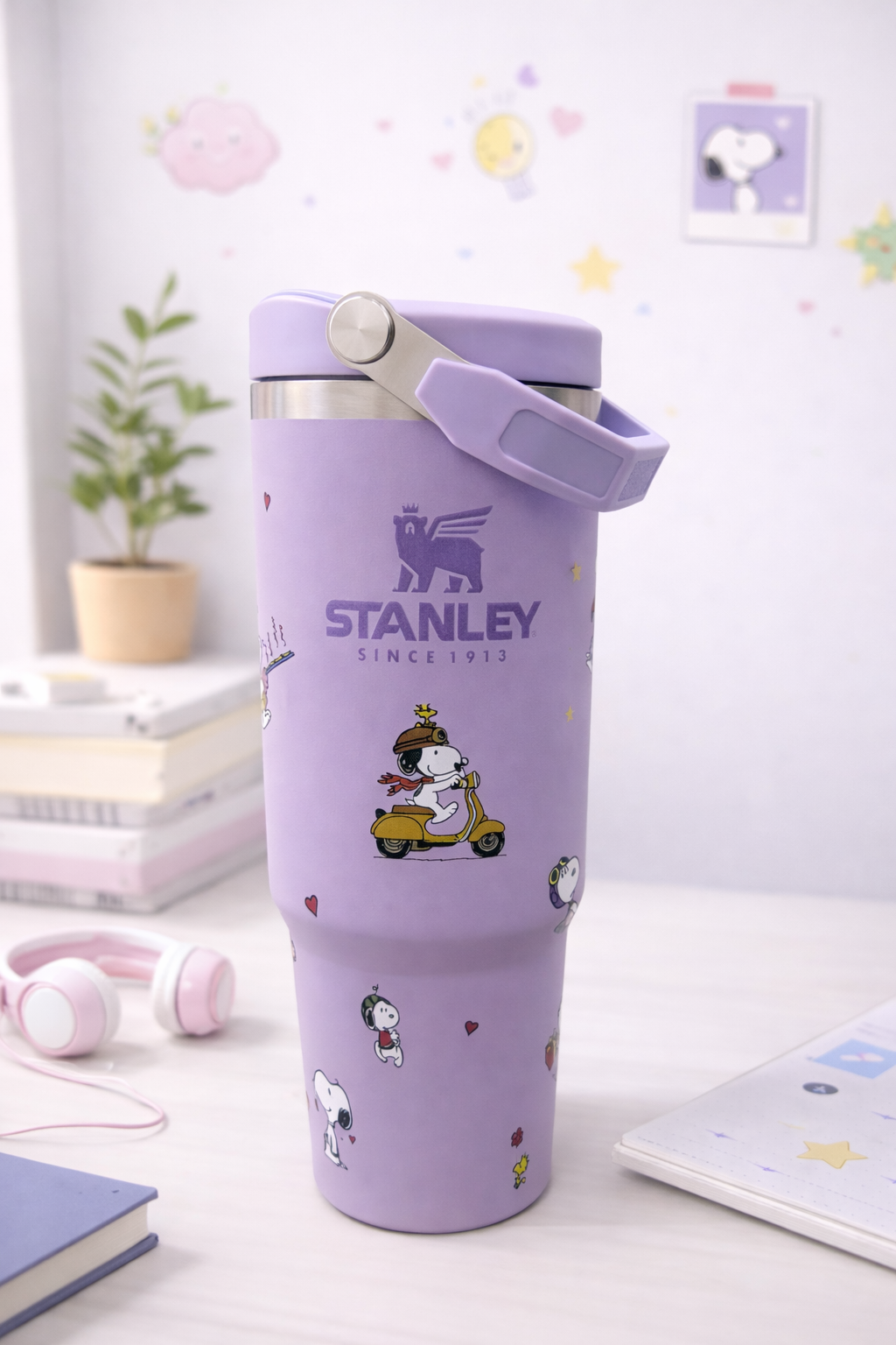 Vaso Térmico Kawaii Snoopy (Tipo Stanley)