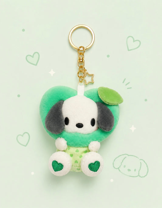 Llavero de Peluche Corazón Sanrio | Hello Kitty, Kuromi y Pochacco