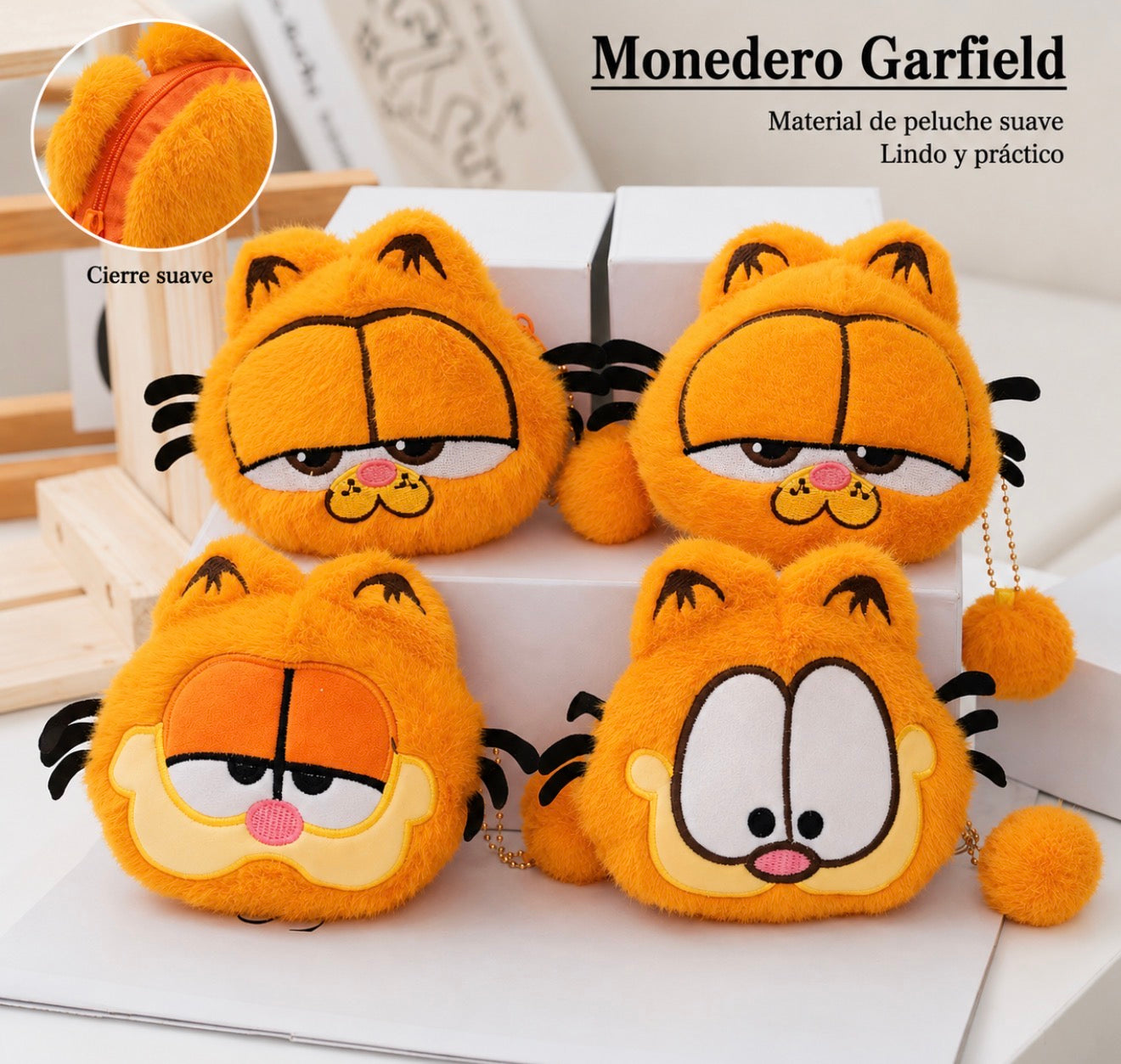 Monedero de Peluche Garfield