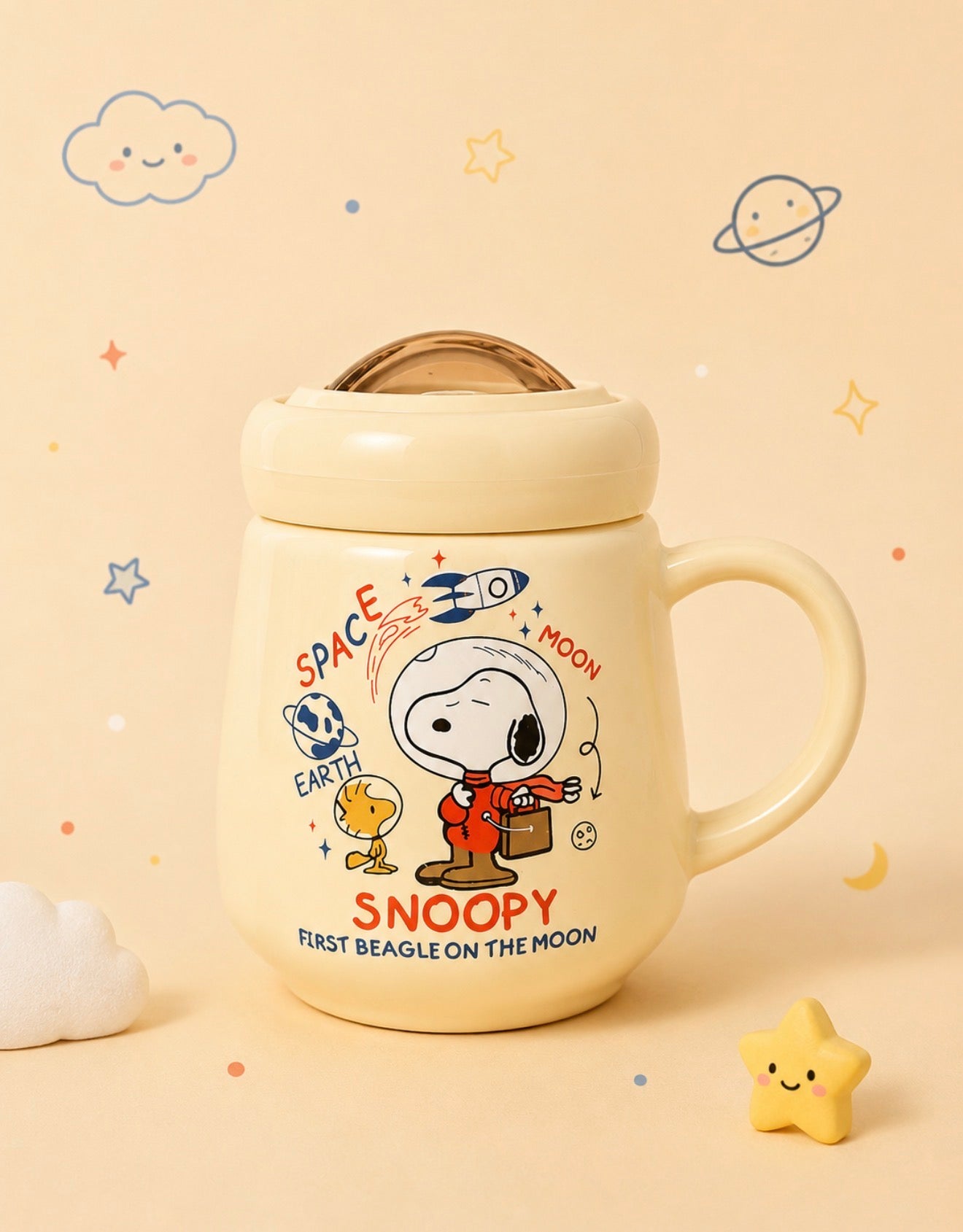 Tazas Snoopy con Tapadera