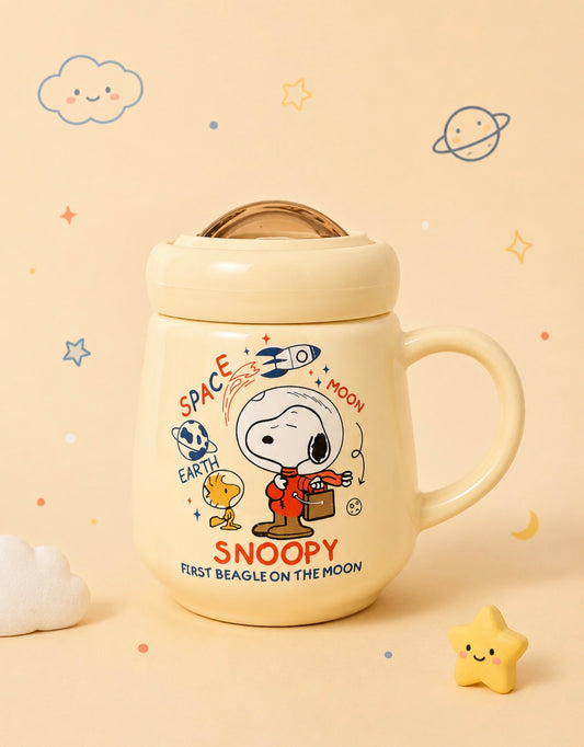 Tazas Snoopy con Tapadera