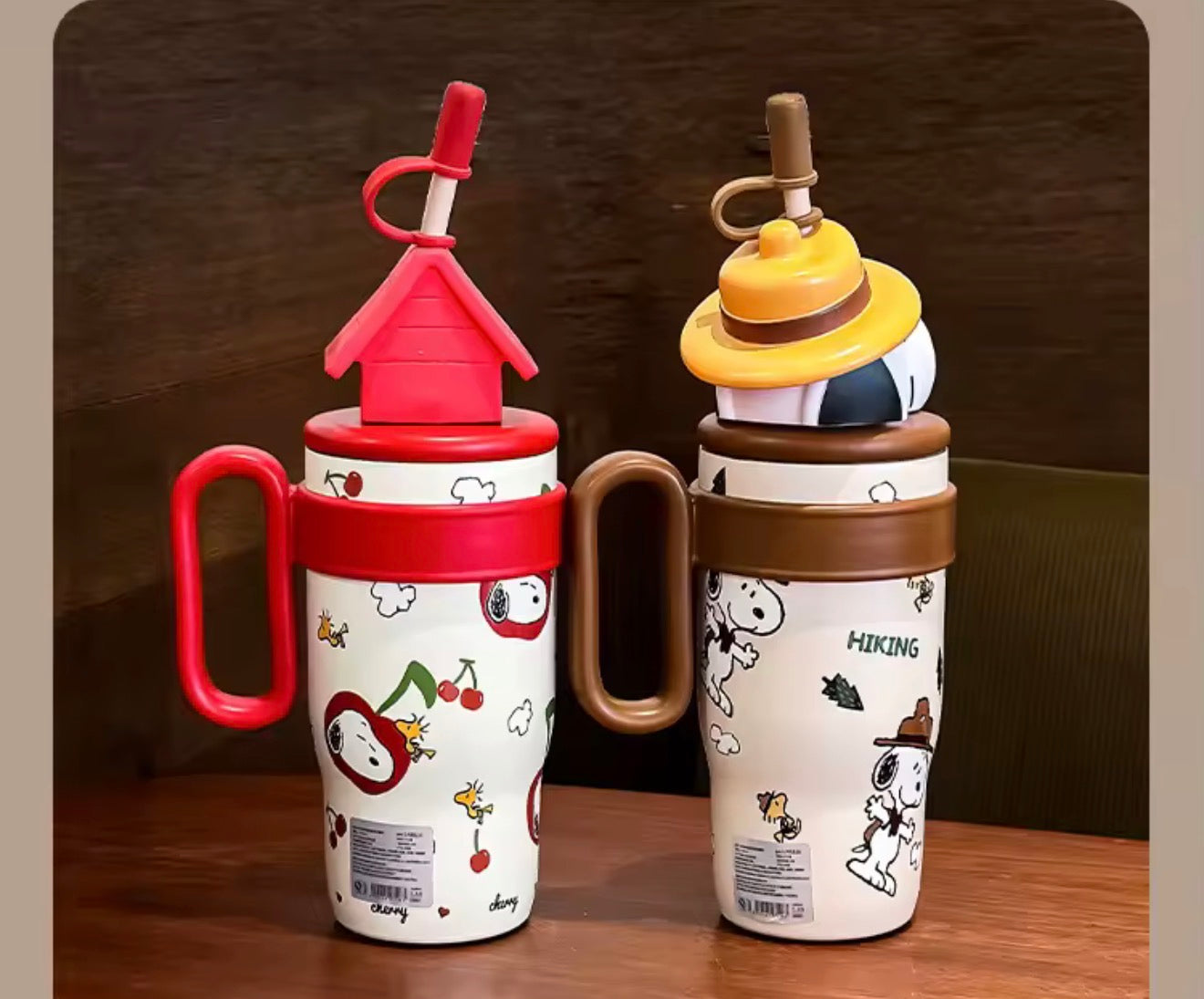 Vaso Térmico Snoopy con Filtro 800ml