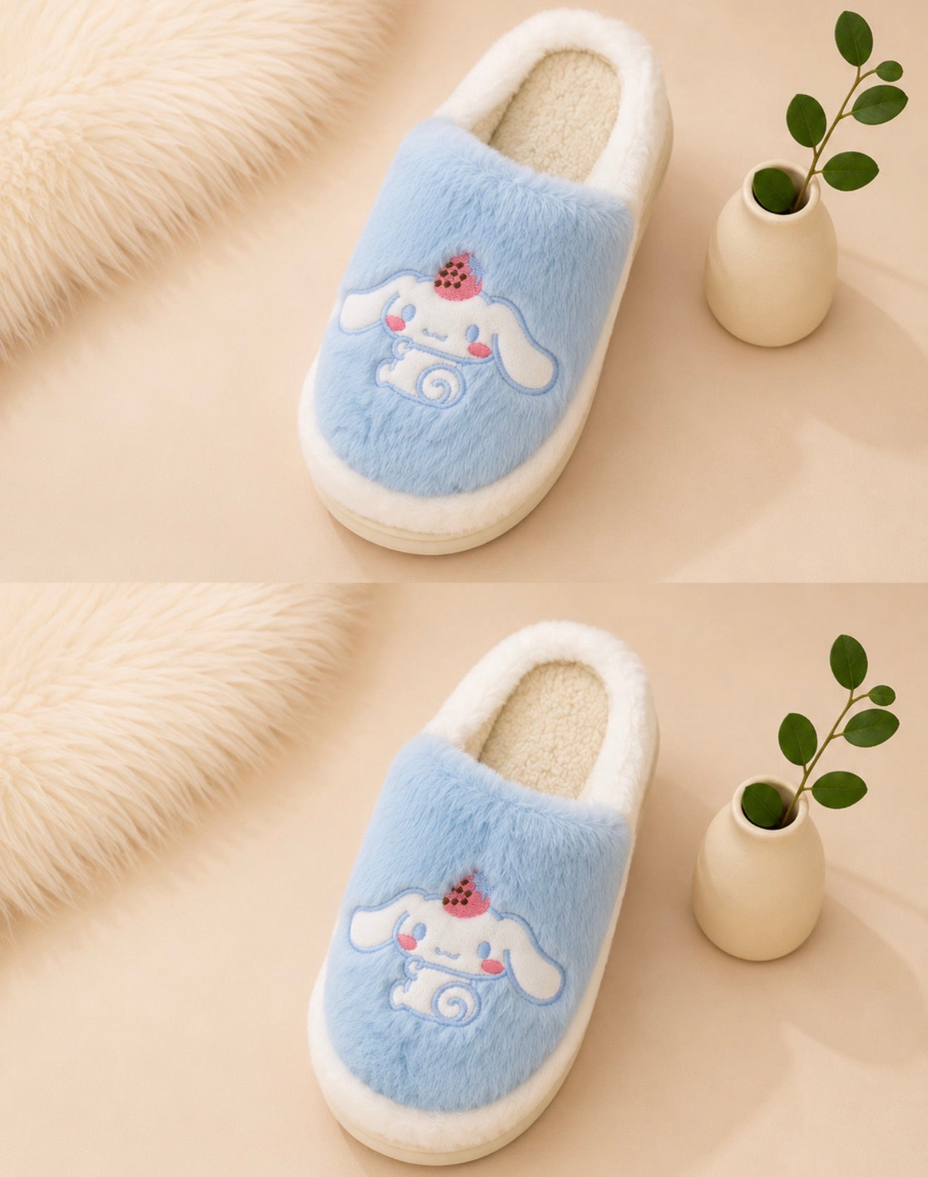 Pantuflas Kawaii Afelpadas