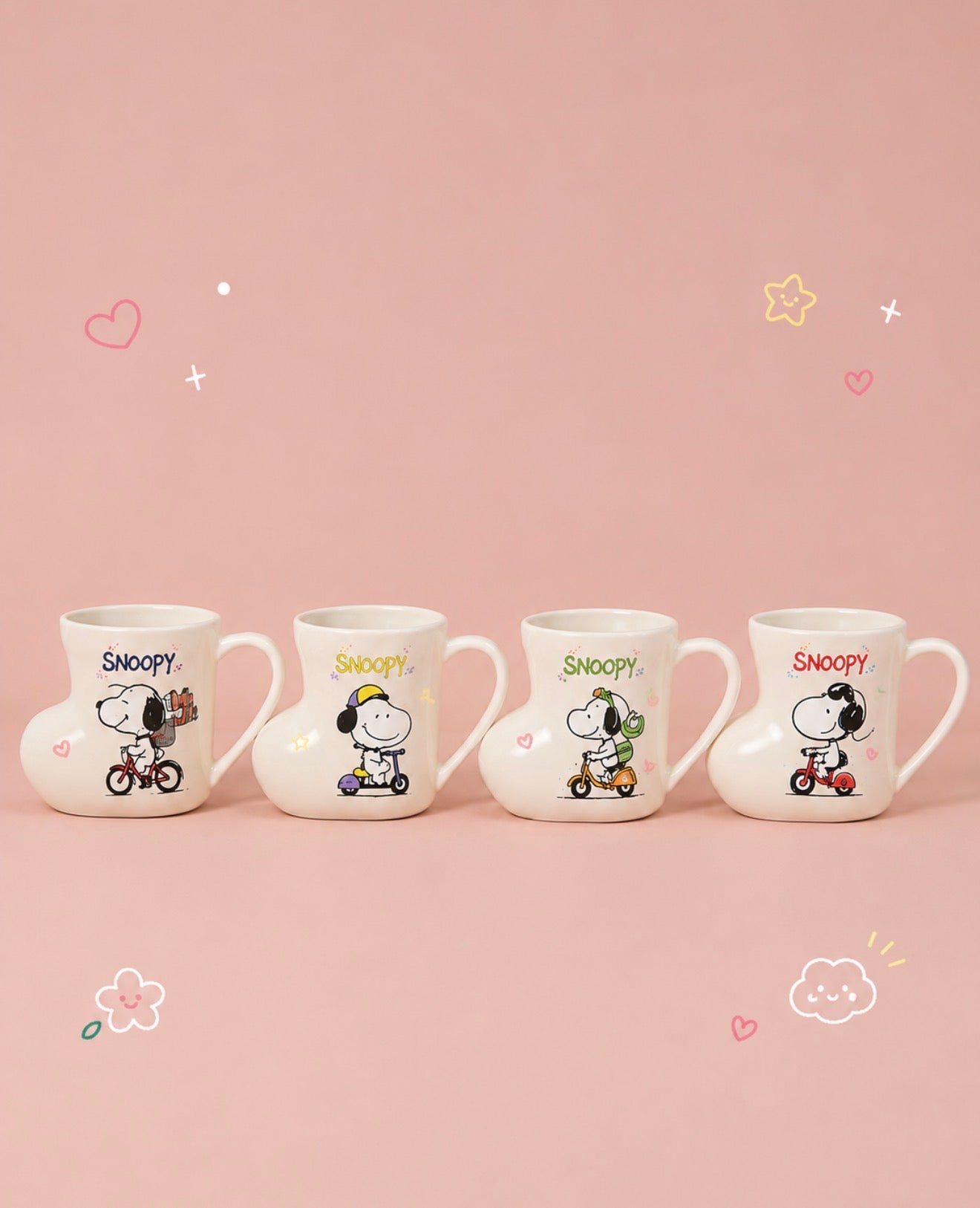 Tazas Snoopy Scooter