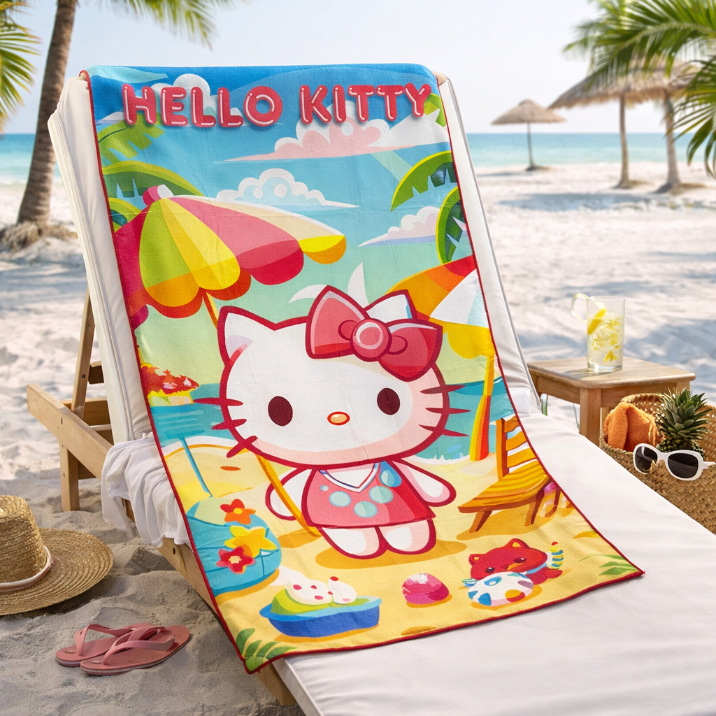 🧺 Toallas de microfibra Hello Kitty