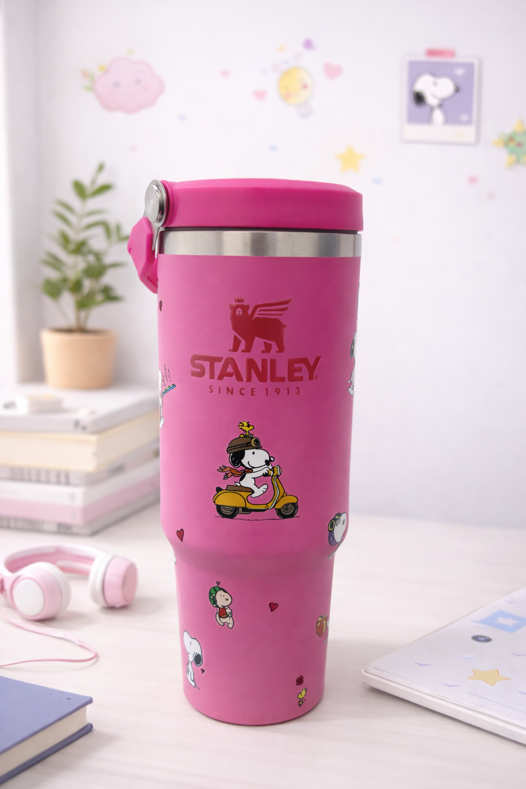 Vaso Térmico Kawaii Snoopy (Tipo Stanley)