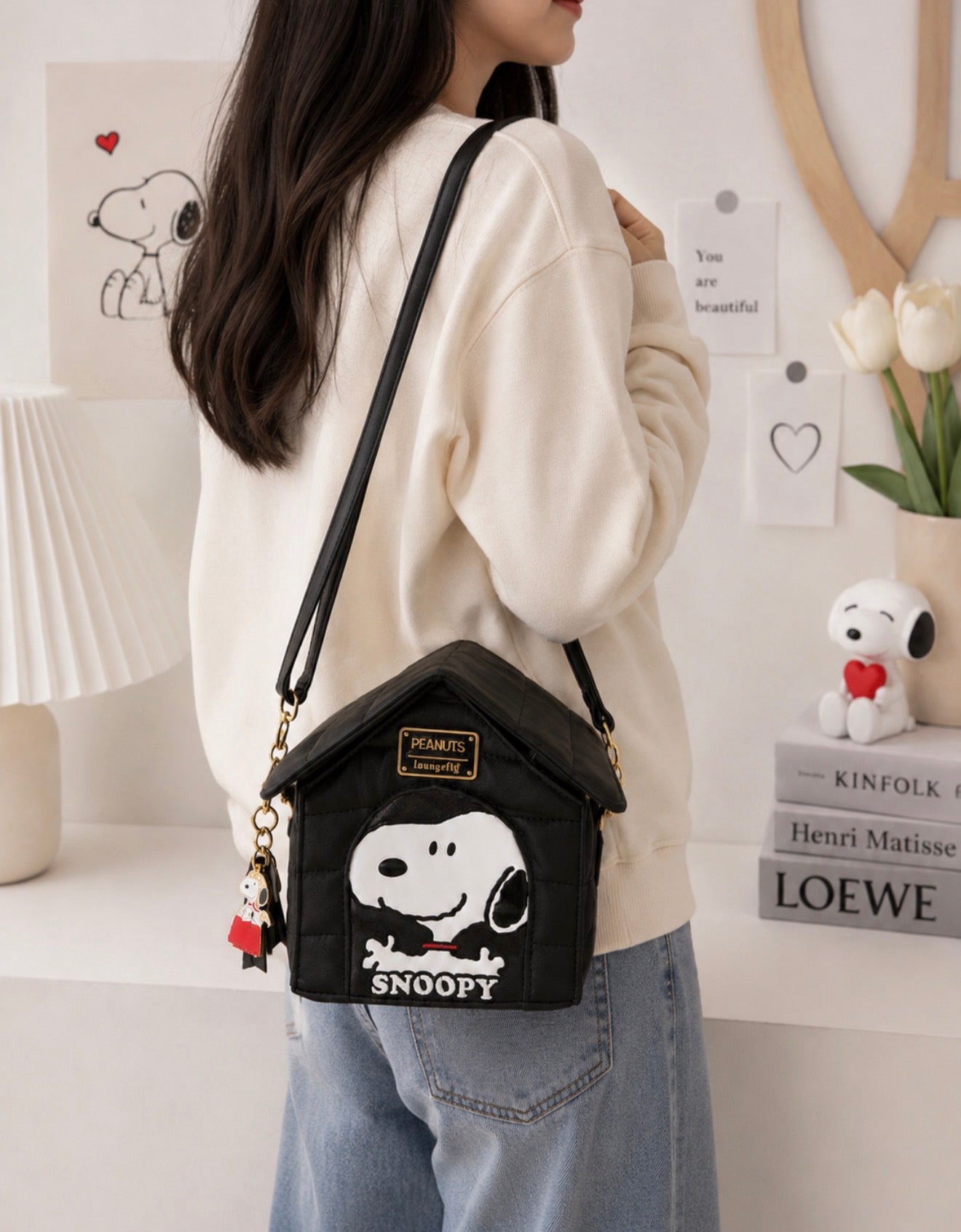 Cartera Snoopy Casa