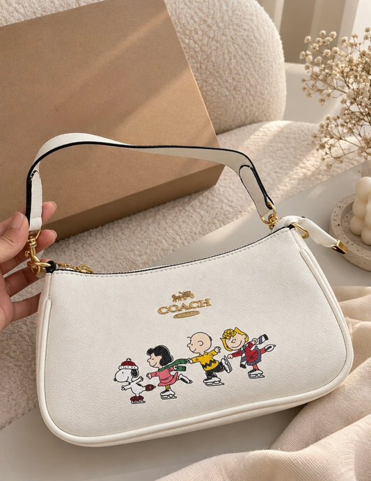Bolso de Hombro Snoopy & Peanuts – Estilo Coach