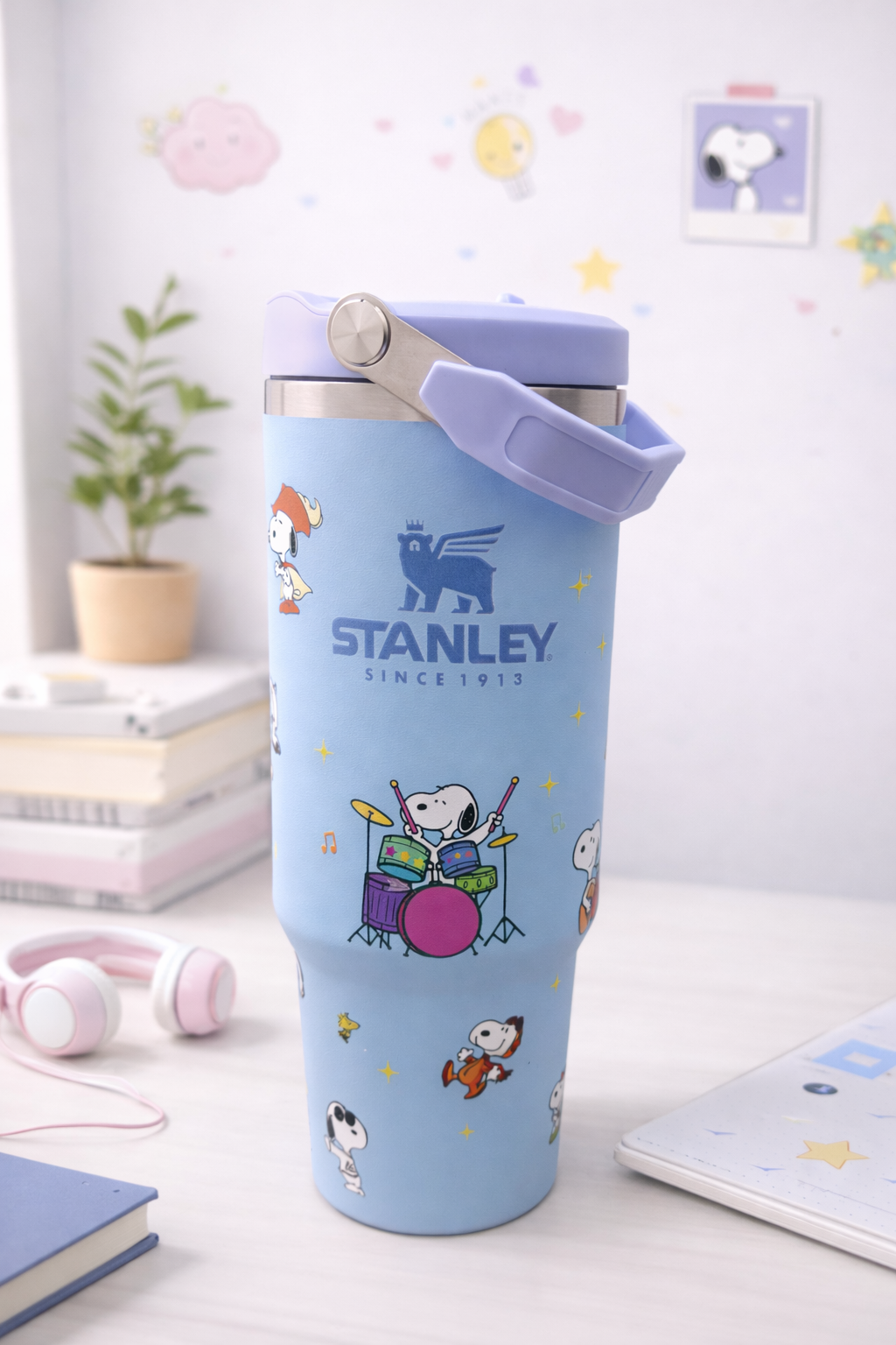 Vaso Térmico Kawaii Snoopy (Tipo Stanley)