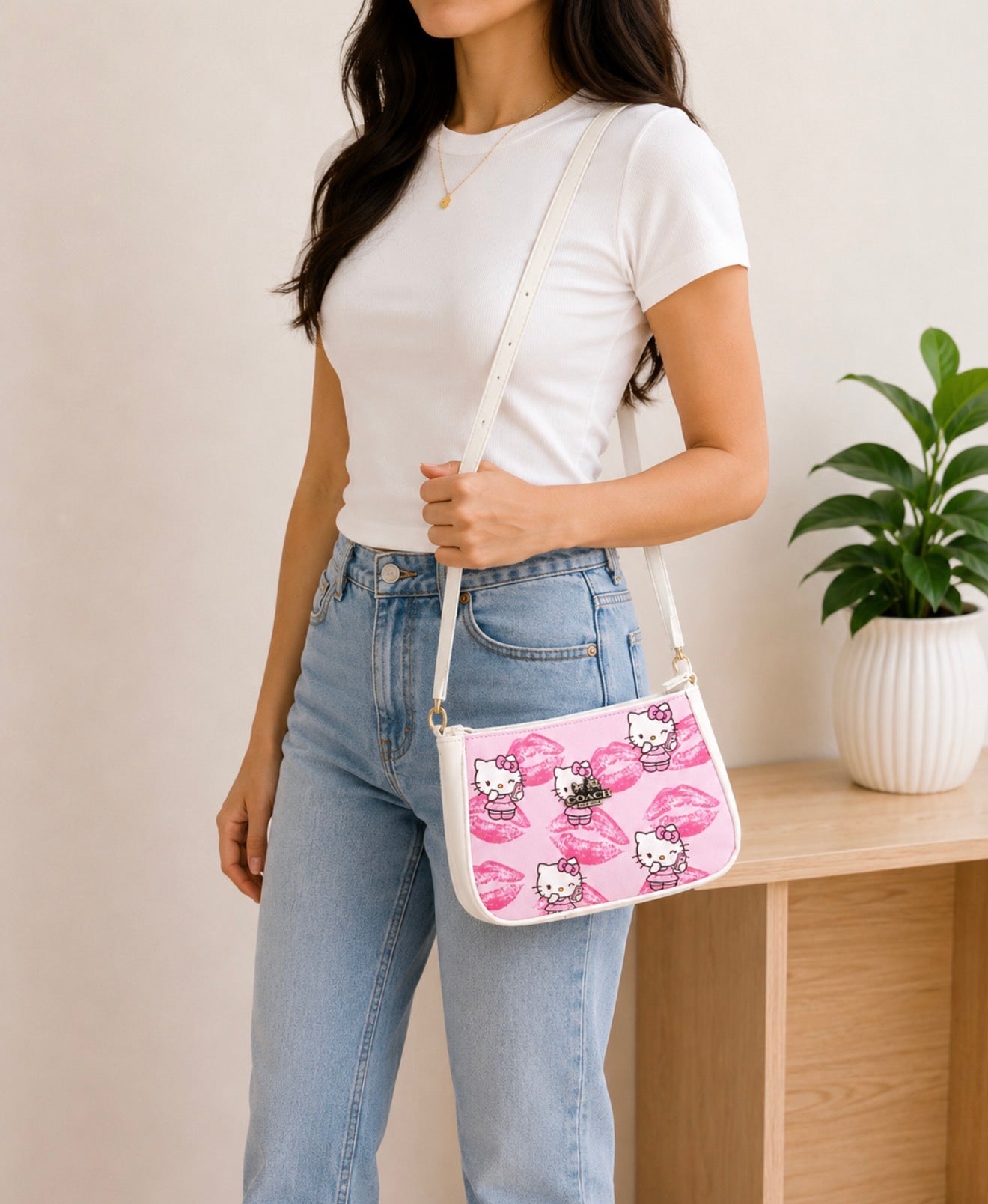 Bolso Baguette Hello Kitty