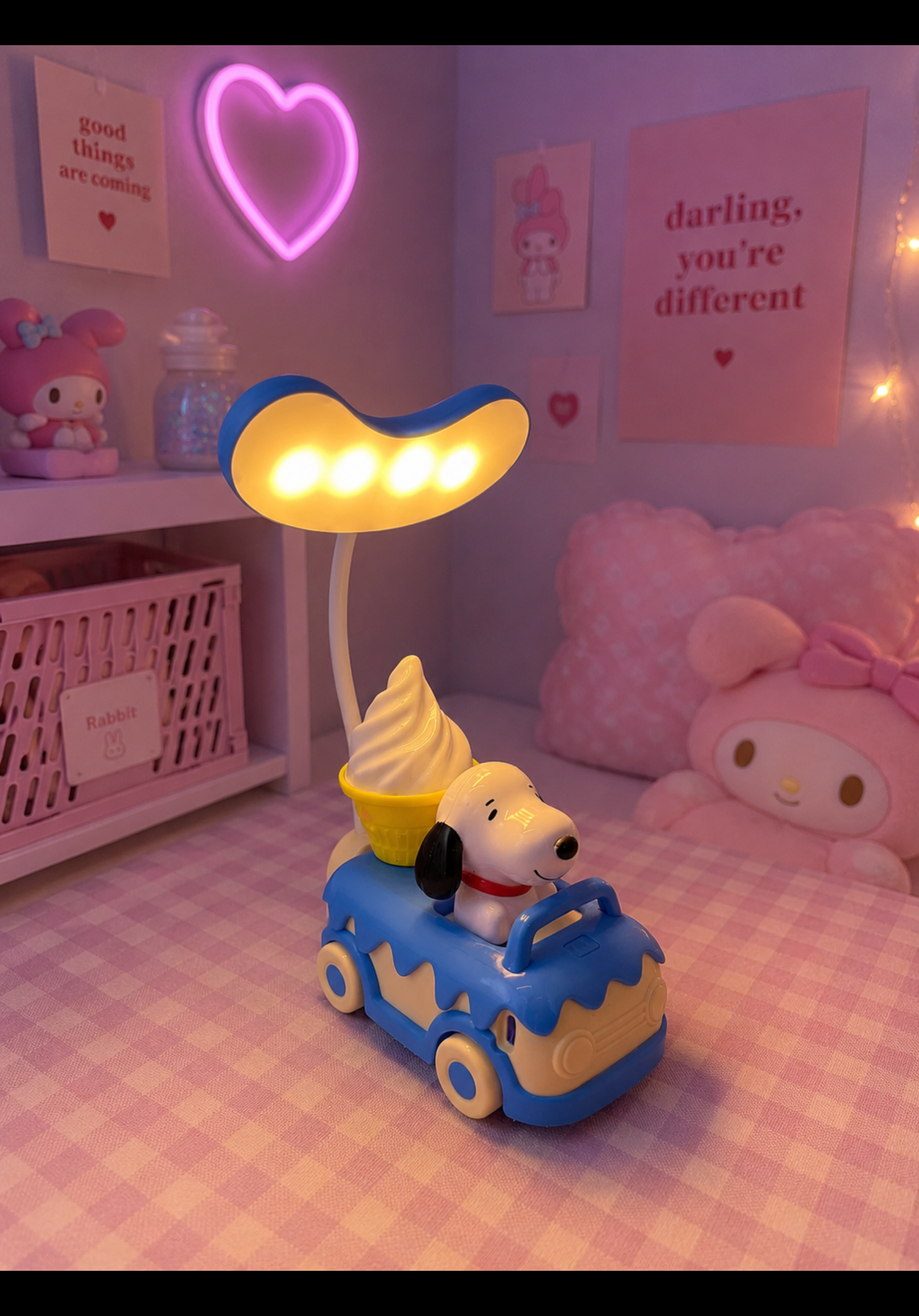 Lámpara Recargable Snoopy Pea Eats